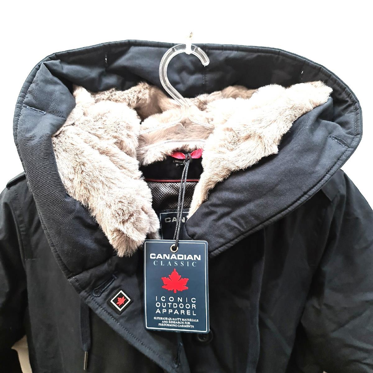 Canadian Classics Women's LANIGAN Parka, NAV, 36 (S(IT42)