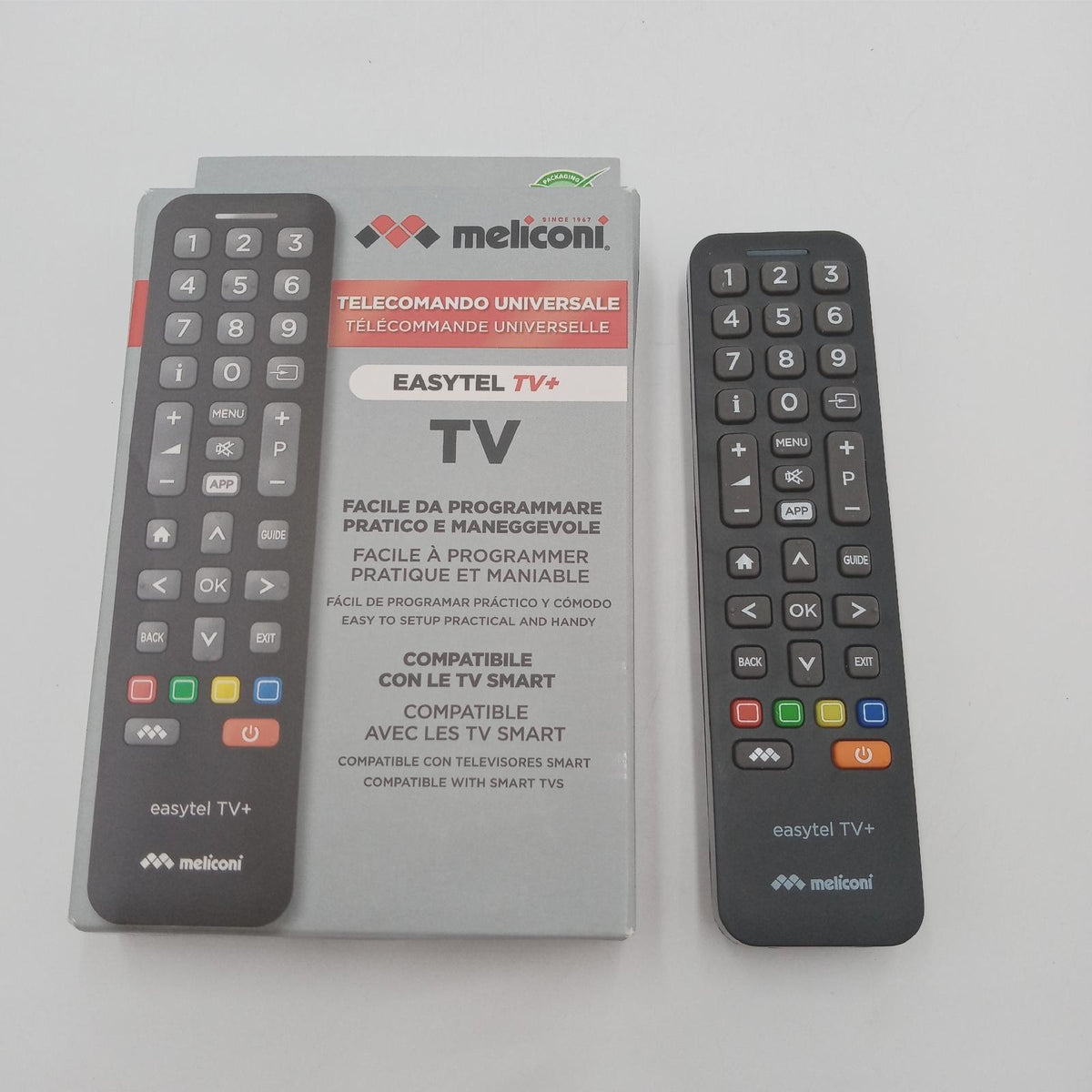 Meliconi Die Universal TV Fernbedienung für TV Smart TV mit Home Netflix Kindermodus