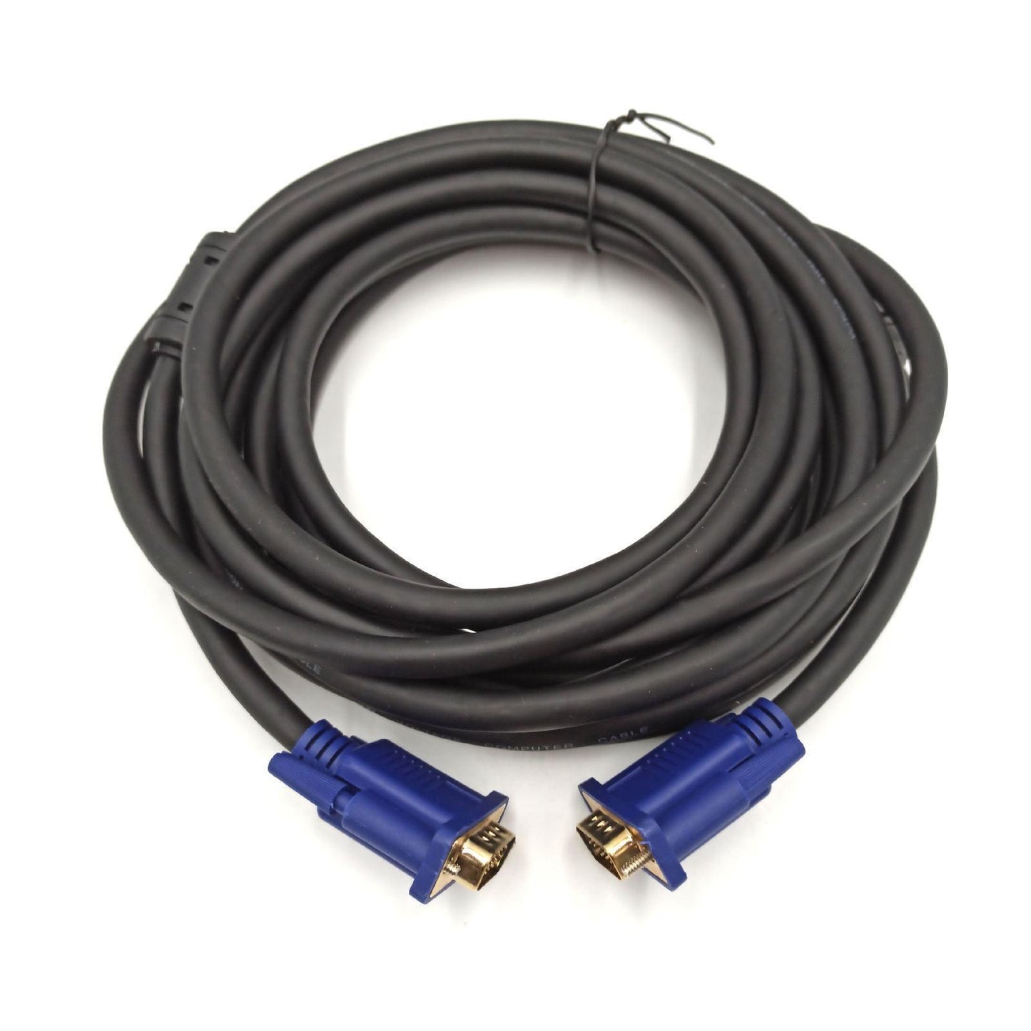 Vultech 5 m VGA – VGA-Kabel (VGA (D-Sub), VGA (D-Sub), Stecker/Stecker, Silber, schwarz)