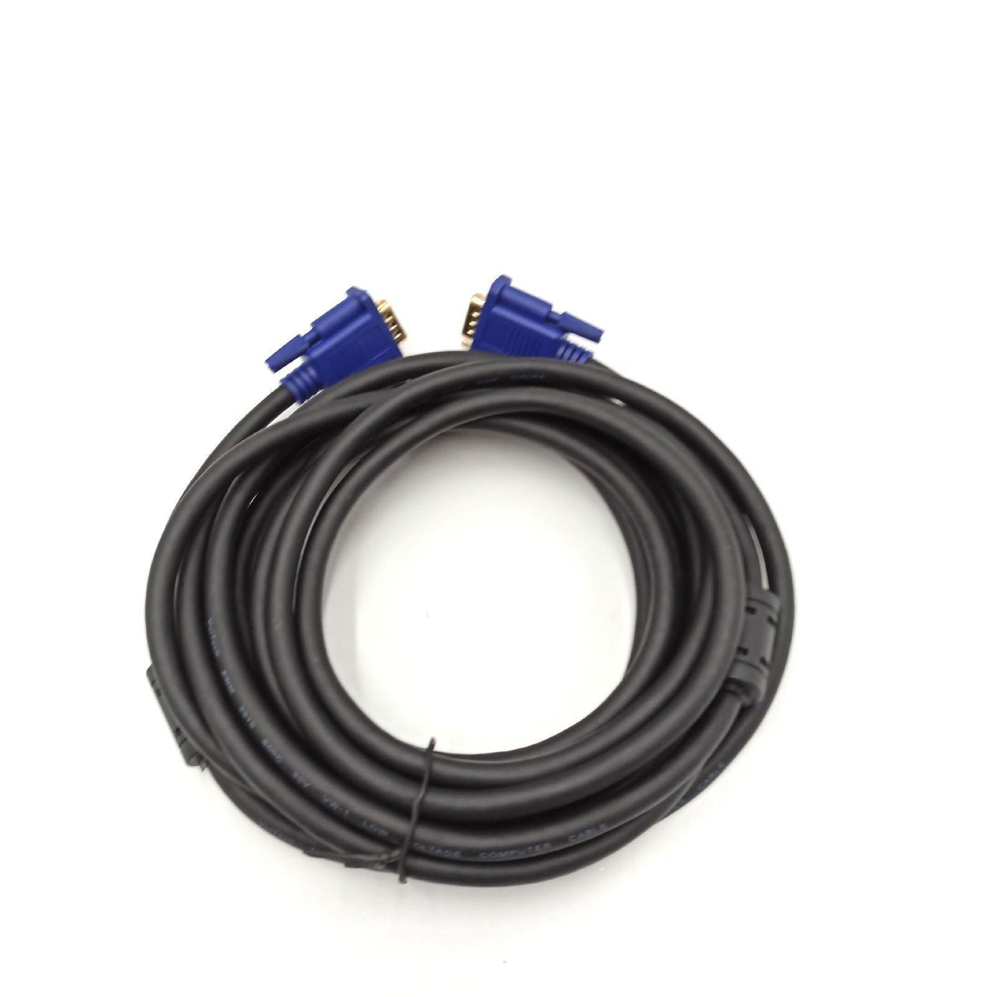 Vultech 5 m VGA – VGA-Kabel (VGA (D-Sub), VGA (D-Sub), Stecker/Stecker, Silber, schwarz)
