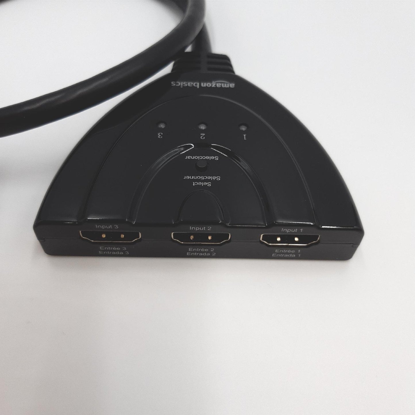 Amazon Basics HDMI Switch Verteiler Elektronik Modell 3 in 1 Ausgang Full HD 4K