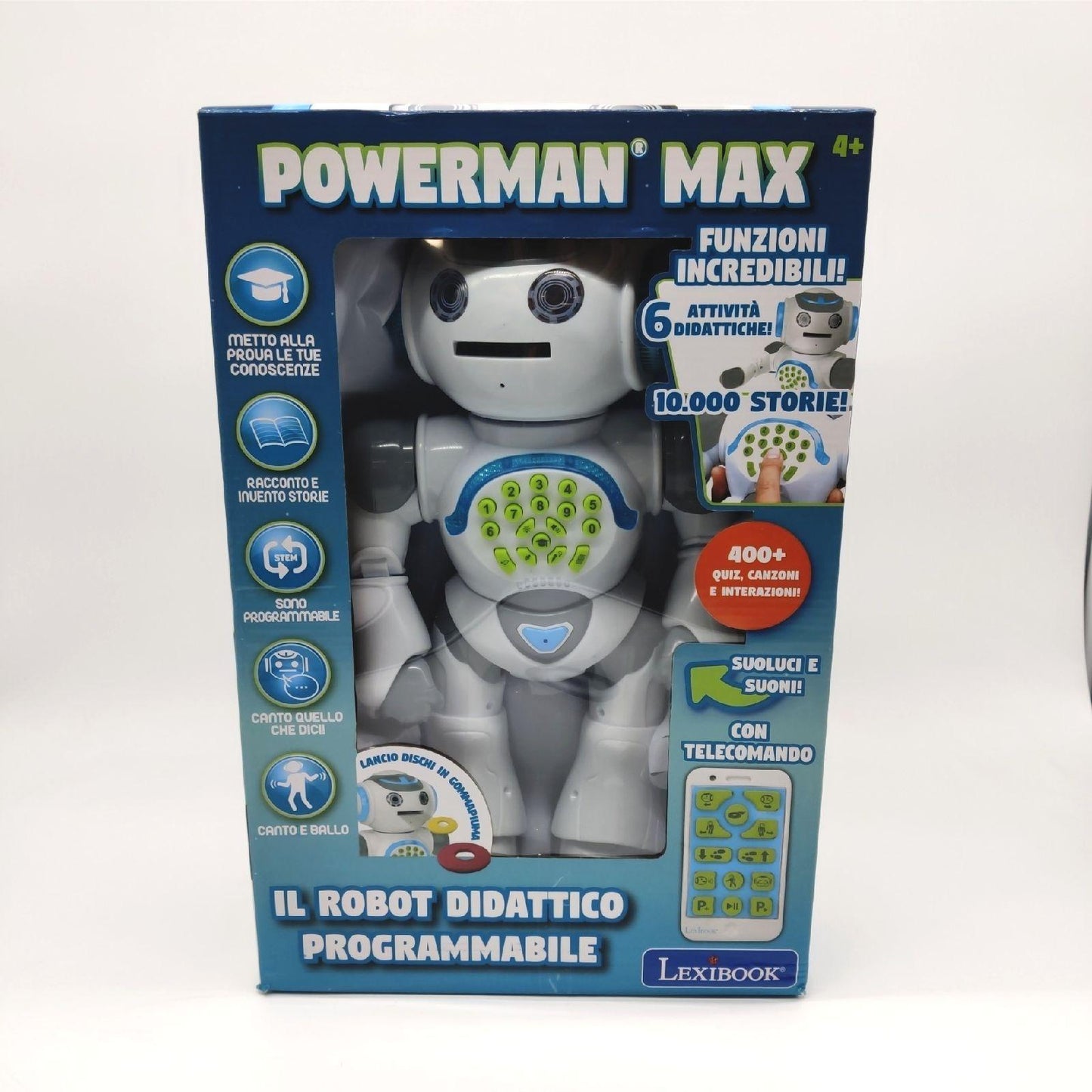 Lexibook Rob80IT Powerman Max STEM Fernbedienung zum Tanzen Erzählen