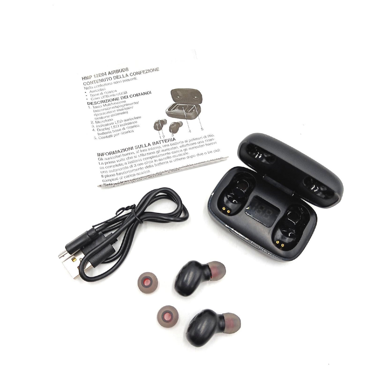 Trevi - Wiederaufladbare kabellose Bluetooth-Kopfhörer mit 4 Stunden Laufzeit