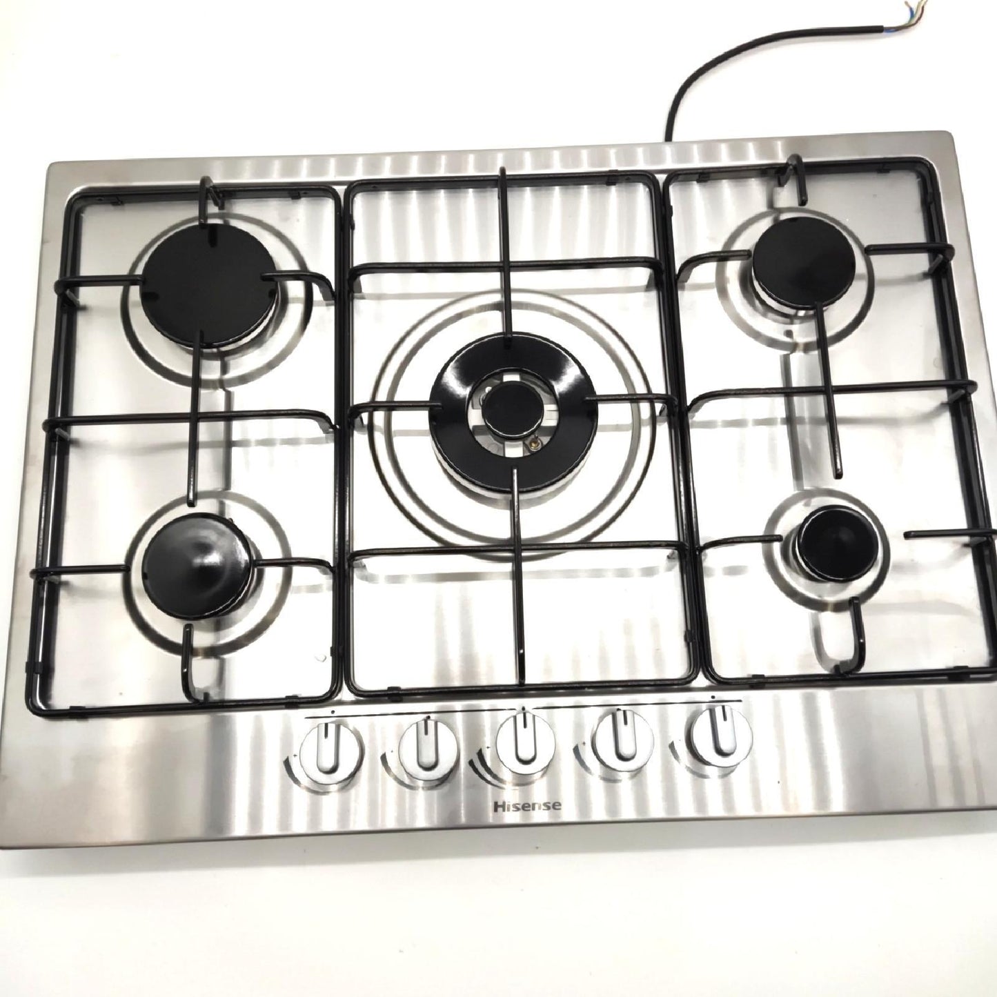 Hisense Gaskochfeld Herd Kochstelle GM772XF Wokbrenner Doppelkrone