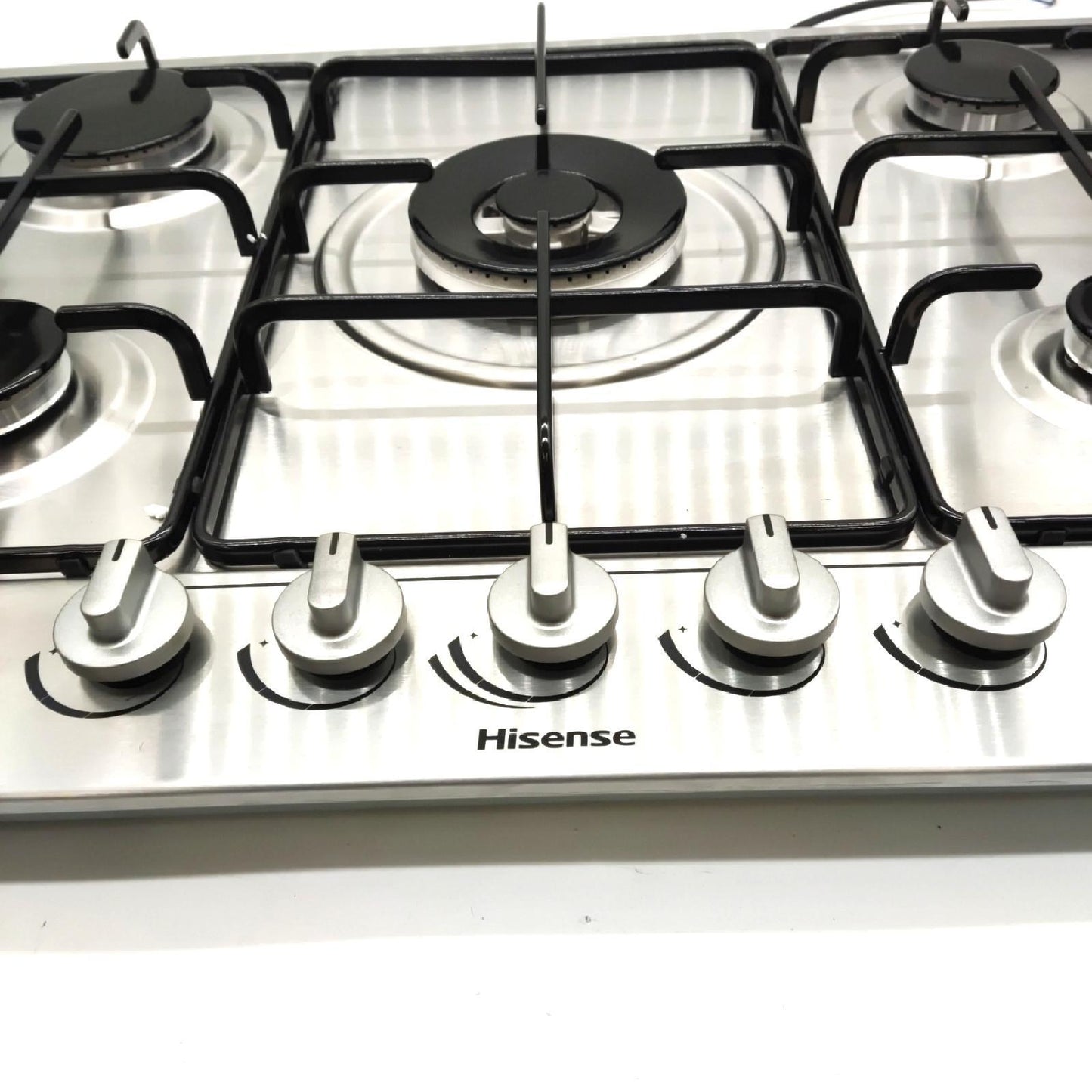 Hisense Gaskochfeld Herd Kochstelle GM772XF Wokbrenner Doppelkrone