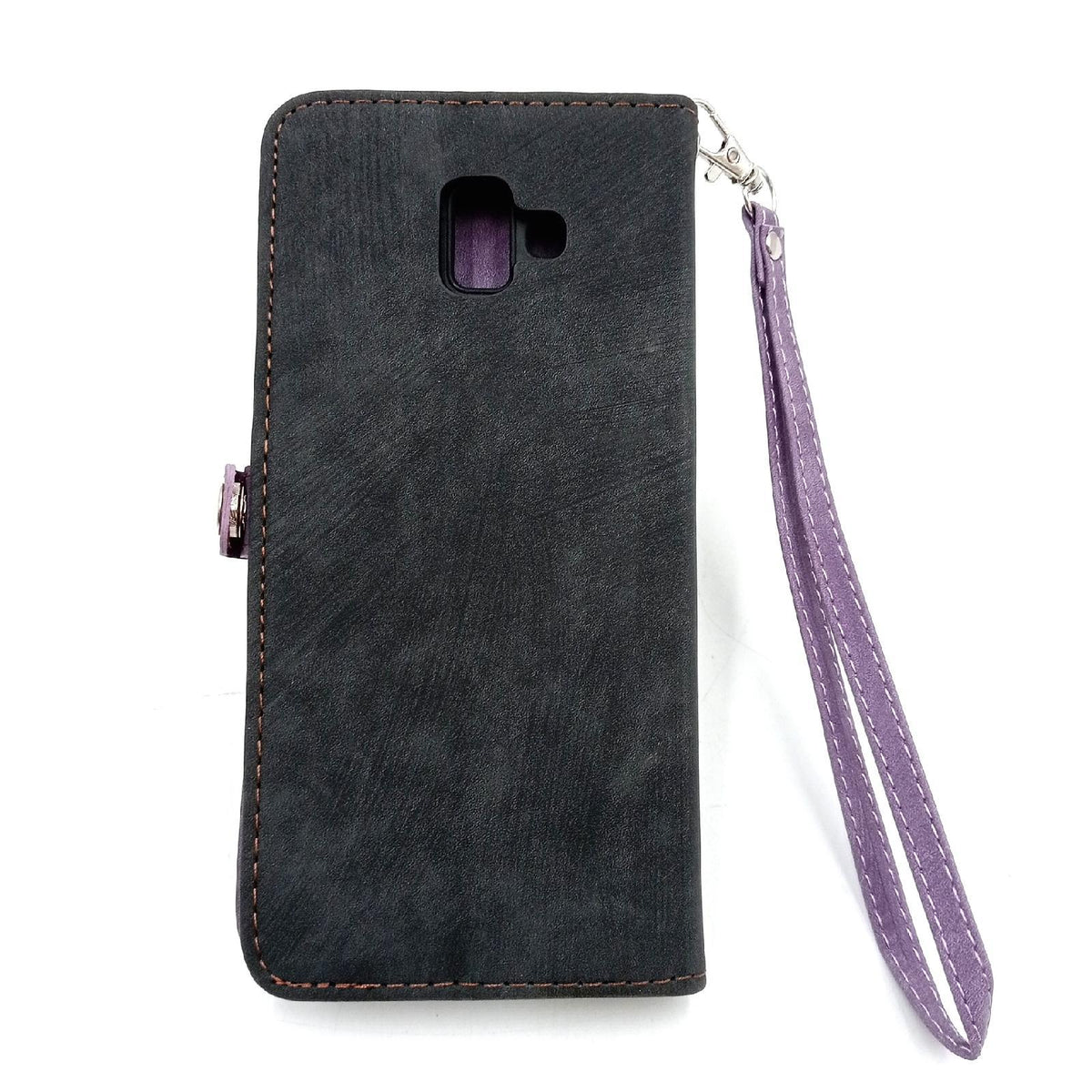 Samsung Handyhülle Flip Pelle Schutz Abdeckung Galaxy J6 Plus 2018 Tasche