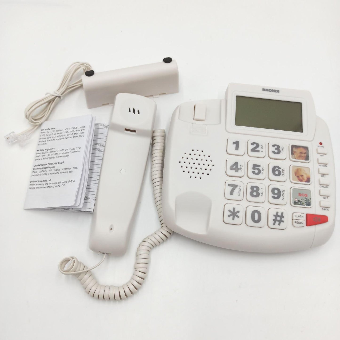 Brondi Bravo 90 LCD-Telefon, Schwarz