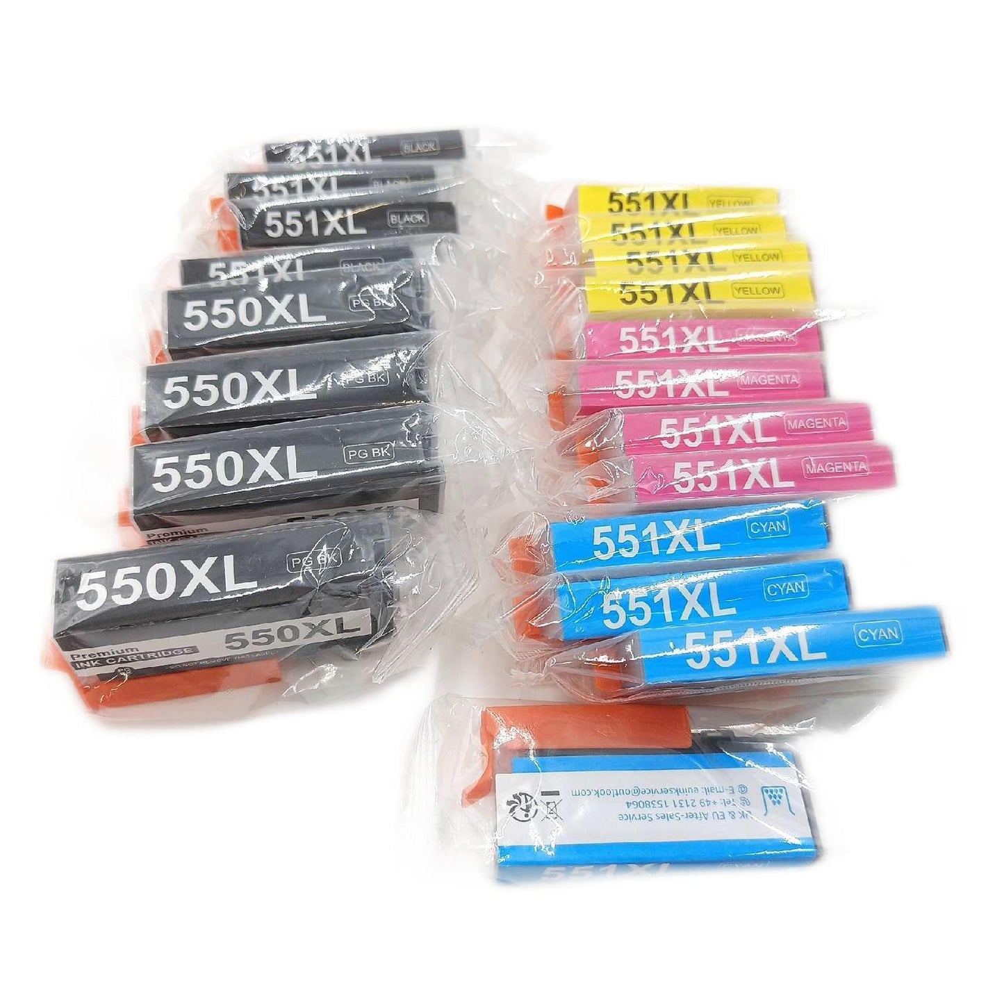Canon PGI 550 XL CLI 551 Toner Upgrade Kit Kingdom Druckerpatrone XL Kit