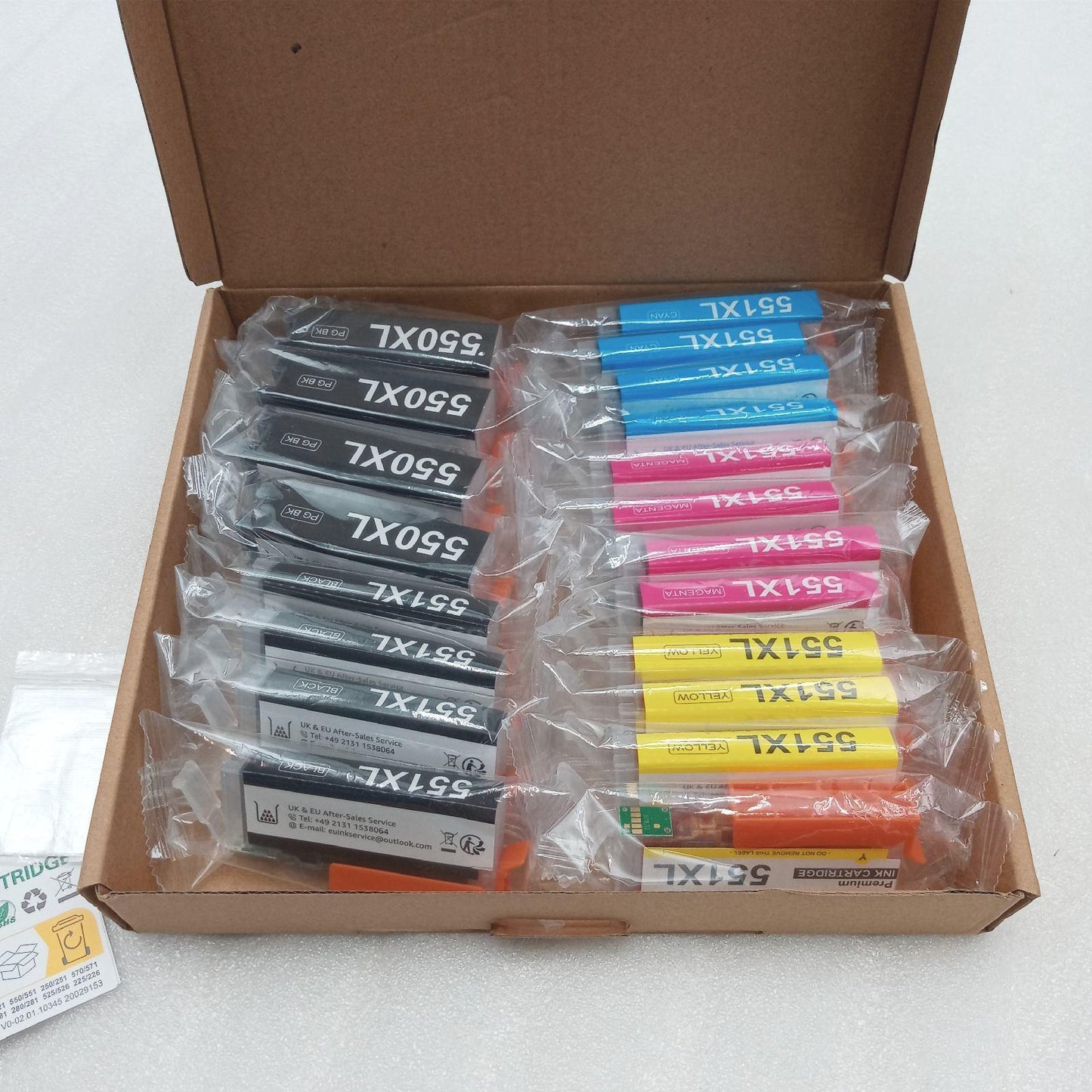 Canon PGI 550 XL CLI 551 Toner Upgrade Kit Kingdom Druckerpatrone XL Kit