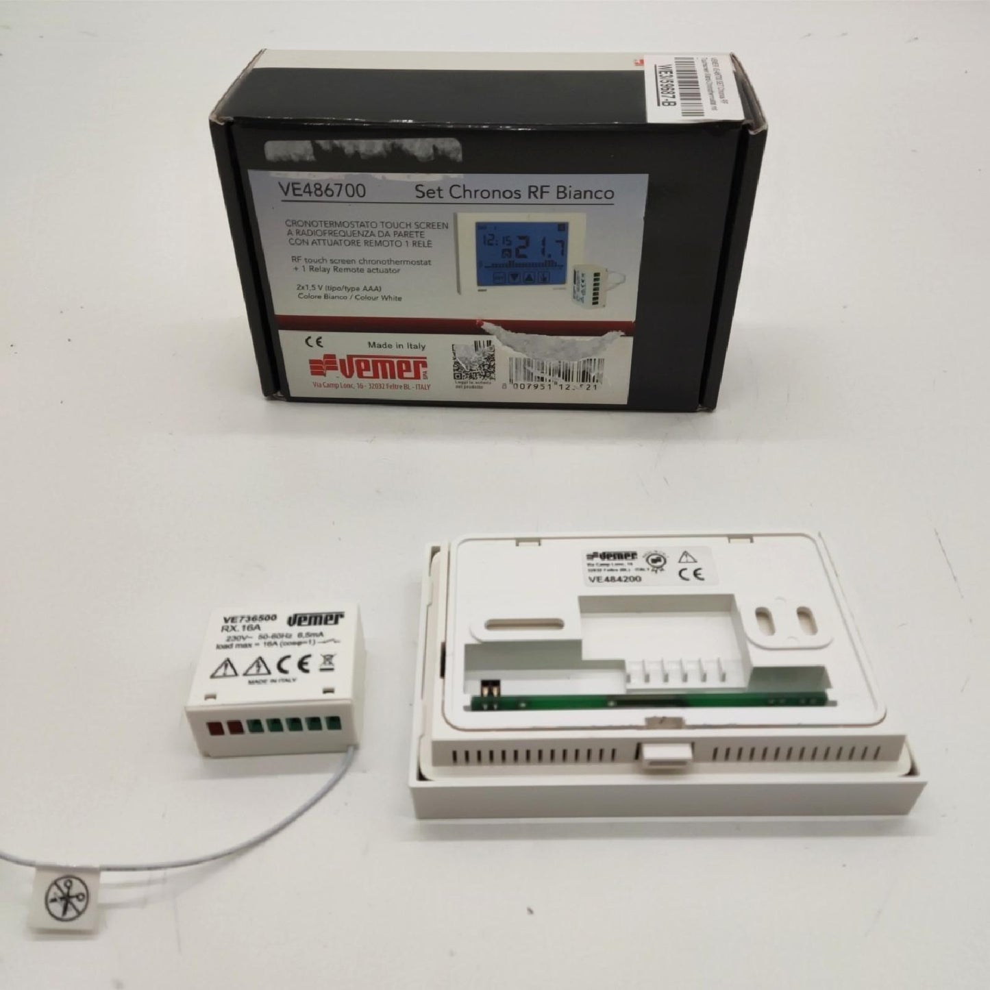 Vemer Spa VE486700 Thermostat, Weiß