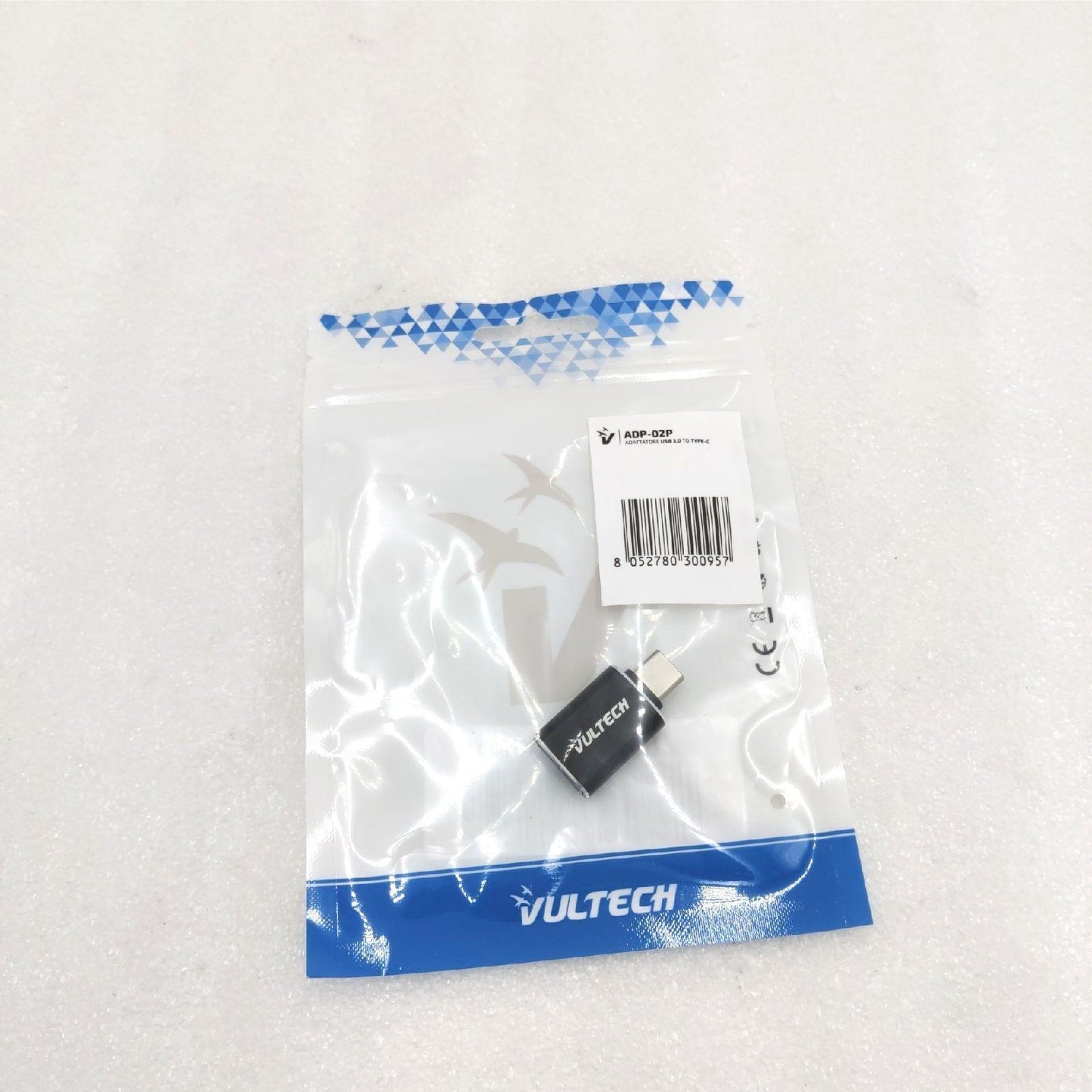 Vultech USB 3.0 to Type C ADP-02P Datenübertragung Adapter für MacBook Pro, Samsung und Huawei Schwarz