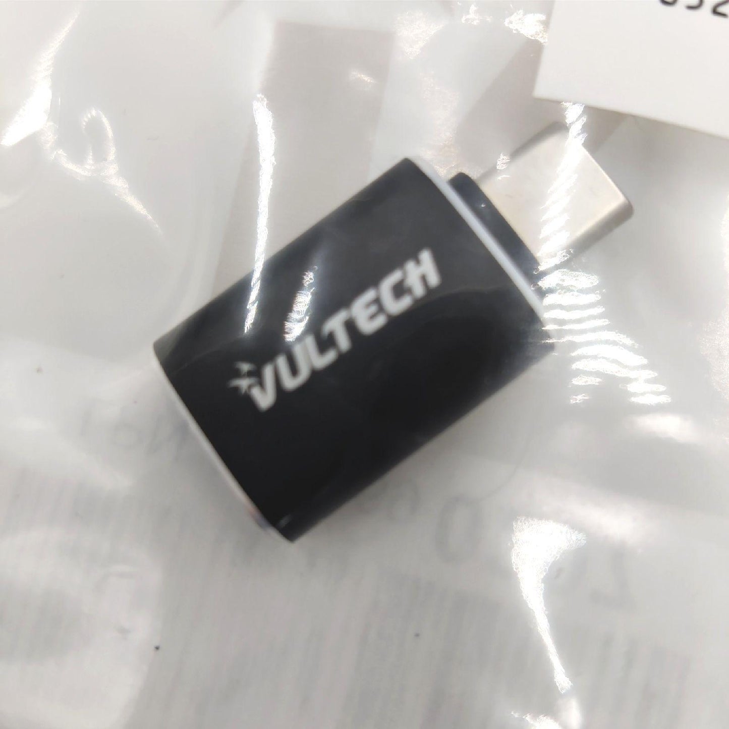 Vultech USB 3.0 to Type C ADP-02P Datenübertragung Adapter für MacBook Pro, Samsung und Huawei Schwarz