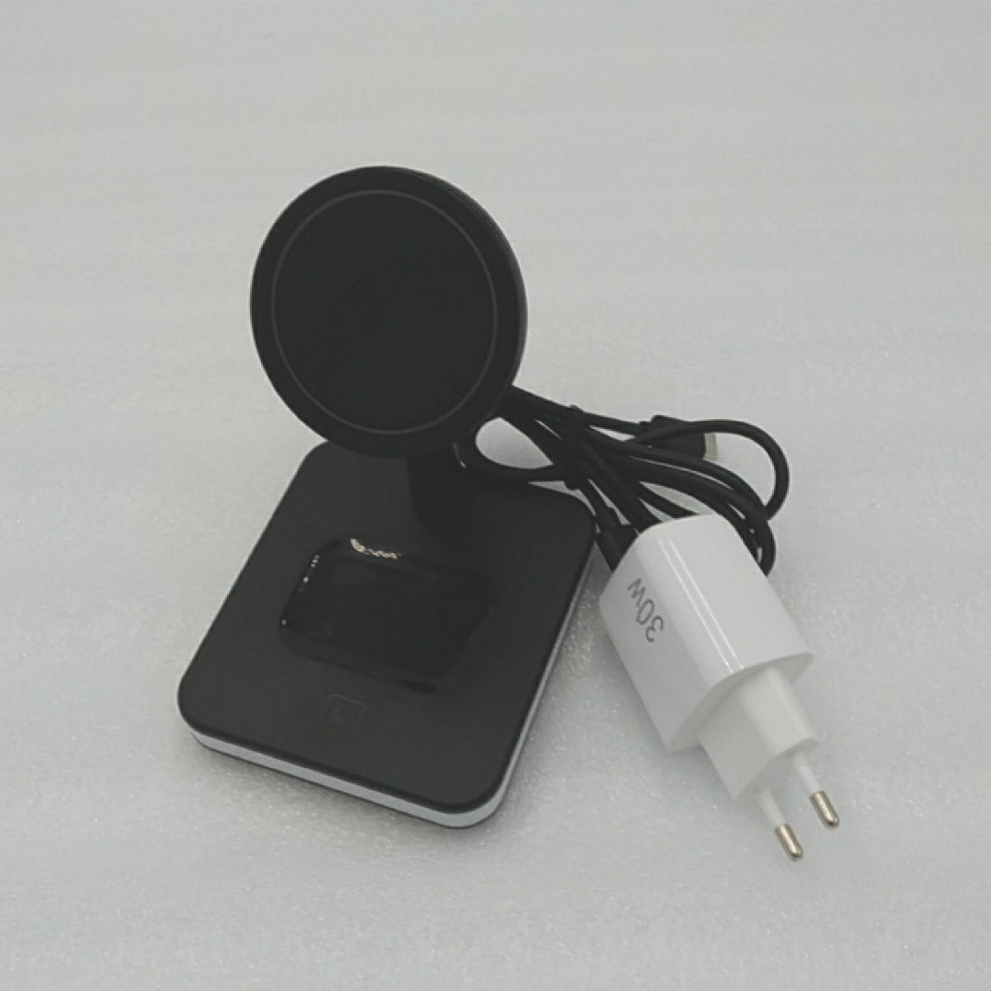 Magnetische kabellose Ladestation, Samaray 4 in 1 Tischlampenladegerät 15 W Schnellladestation mit 30 W Pd-Adapter