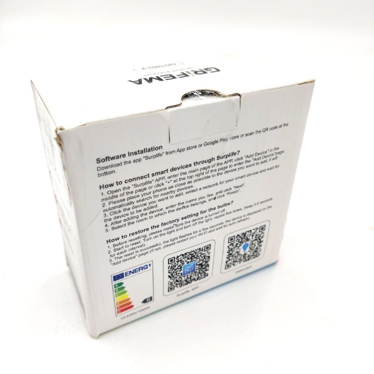GRIFEMA GD1003 2 Intelligente Glühbirnen WIFI Bluetooth RGB Farblampen Smart Home Technologie