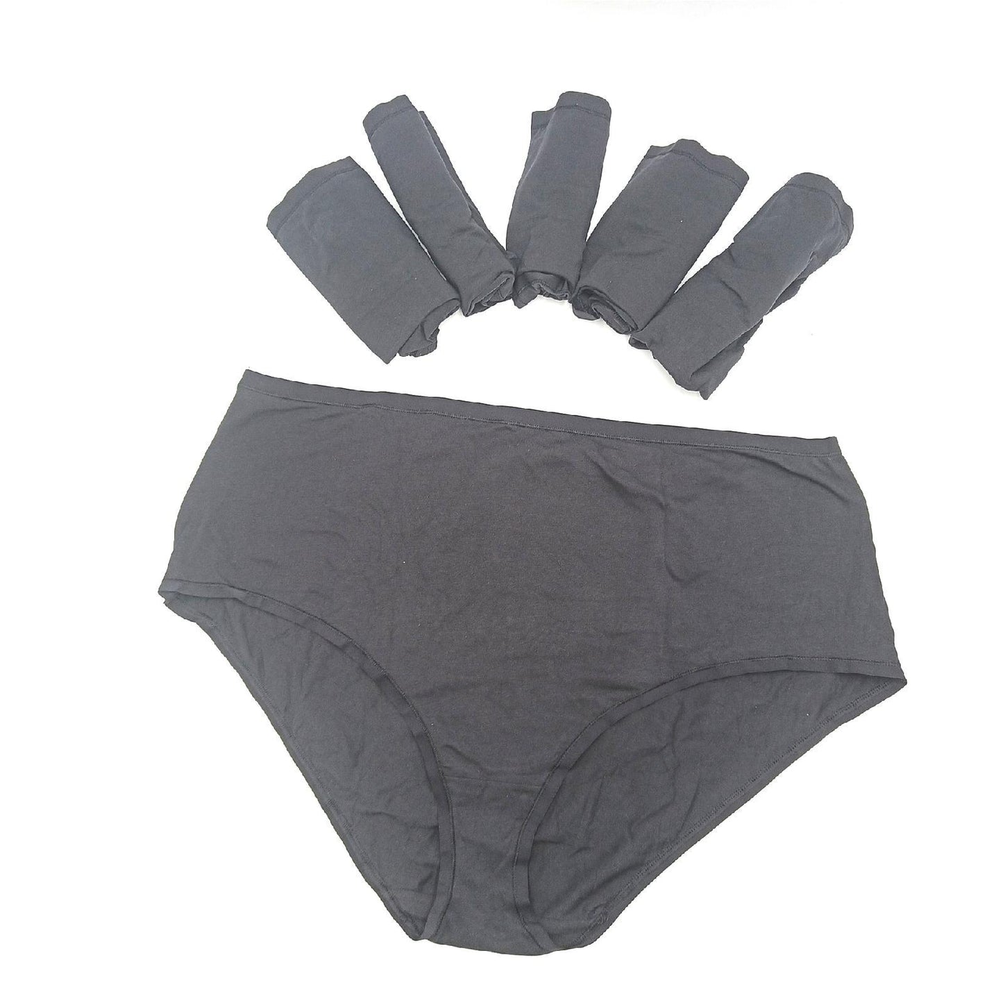 Amazon Essentials Damen Unterwäsche Wäsche Schwarze hohe Taille große Größen Komfort Paket 6 Stück