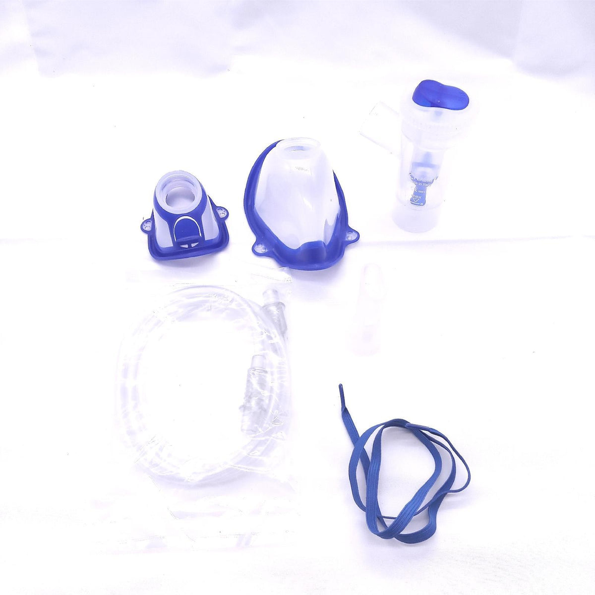 Flaem, Komplettes Aerosol-Zubehörset, RF7 Dual Speed Ampulle, Maske für Erwachsene und Kinder, Mundstück, Gummiband, 1 Mt. Schlauch Kompatibel mit allen Flaem Piston-Aerosolen