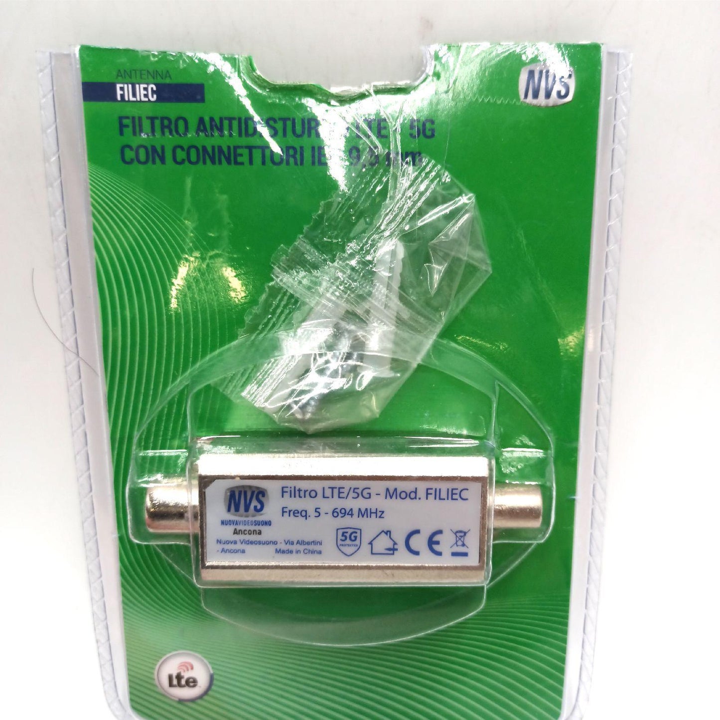 XYZ NVS LTE 5G Rauschfilter AV 9,5 mm IEC Anschluesse Geräuschreduktion Drahtloser Stick