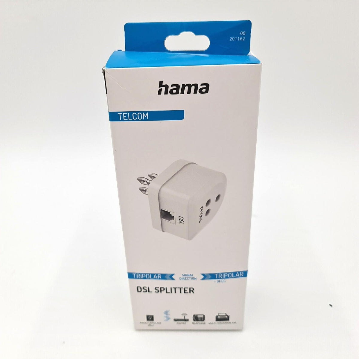 Hama - ADSL-Filter dreipoliger Stecker/dreipolige Buchse - Buchse 6p2c