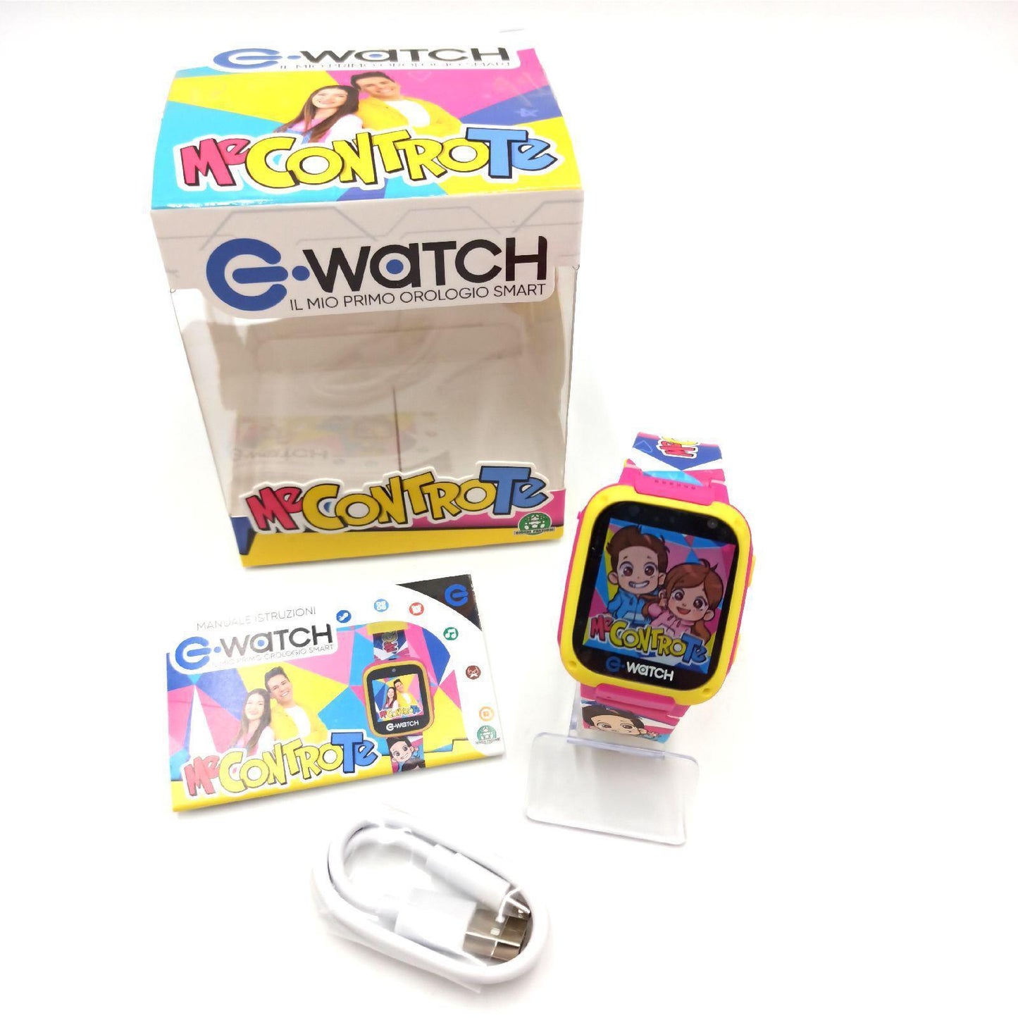 Giochi Preziosi E-Watch - Mich gegen Sie, Playwatch für Mädchen, Uhr mit vielen Funktionen, um Immer mit den Webstars des Augenblicks zu bringen, für Mädchen ab 4 Jahren, EWM00000