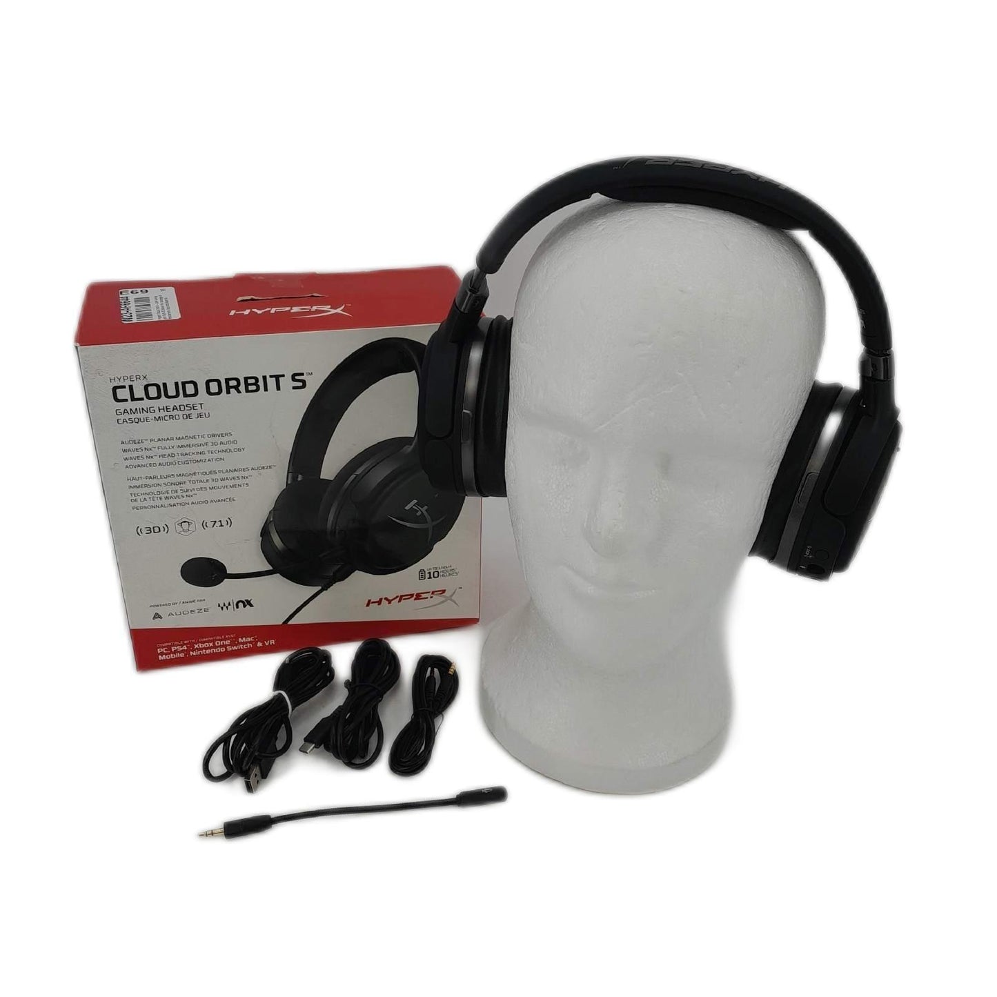 HyperX Cloud Orbit S Gaming Headset schwarz Ohraufliegend Mikrofon defekt Gebrauchssp
