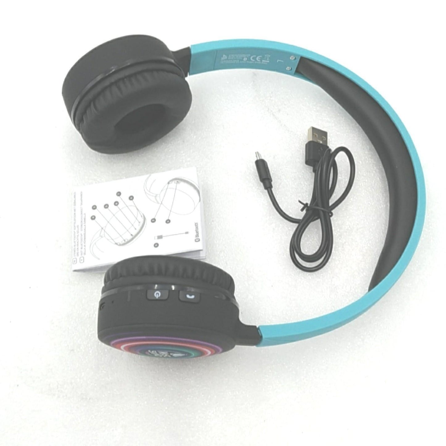 Music Sound | Bluetooth Kopfhörer Fantasy | Supra-aurikuläre Bluetooth-Kopfhörer - Ausziehbarer Kopfbügel - Bedienelemente an den Pads - Autonomie 20 Std. - Aufladen 2 Std. - 10 Mt. - Fantasie Ringe