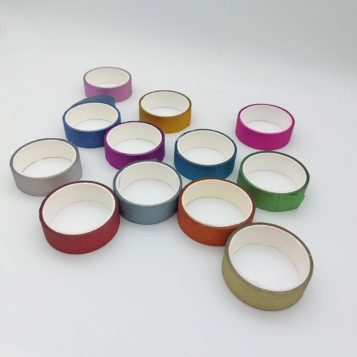 Belugsin 12 Rollen Washi Tape Set Bunte Glitzernde Bänder DIY Papier Tape Dekrativer Klebeband Bastelband für DIY Handwerk  Bullet Journals  Scrapbooking  Planer?15mm x 3m?