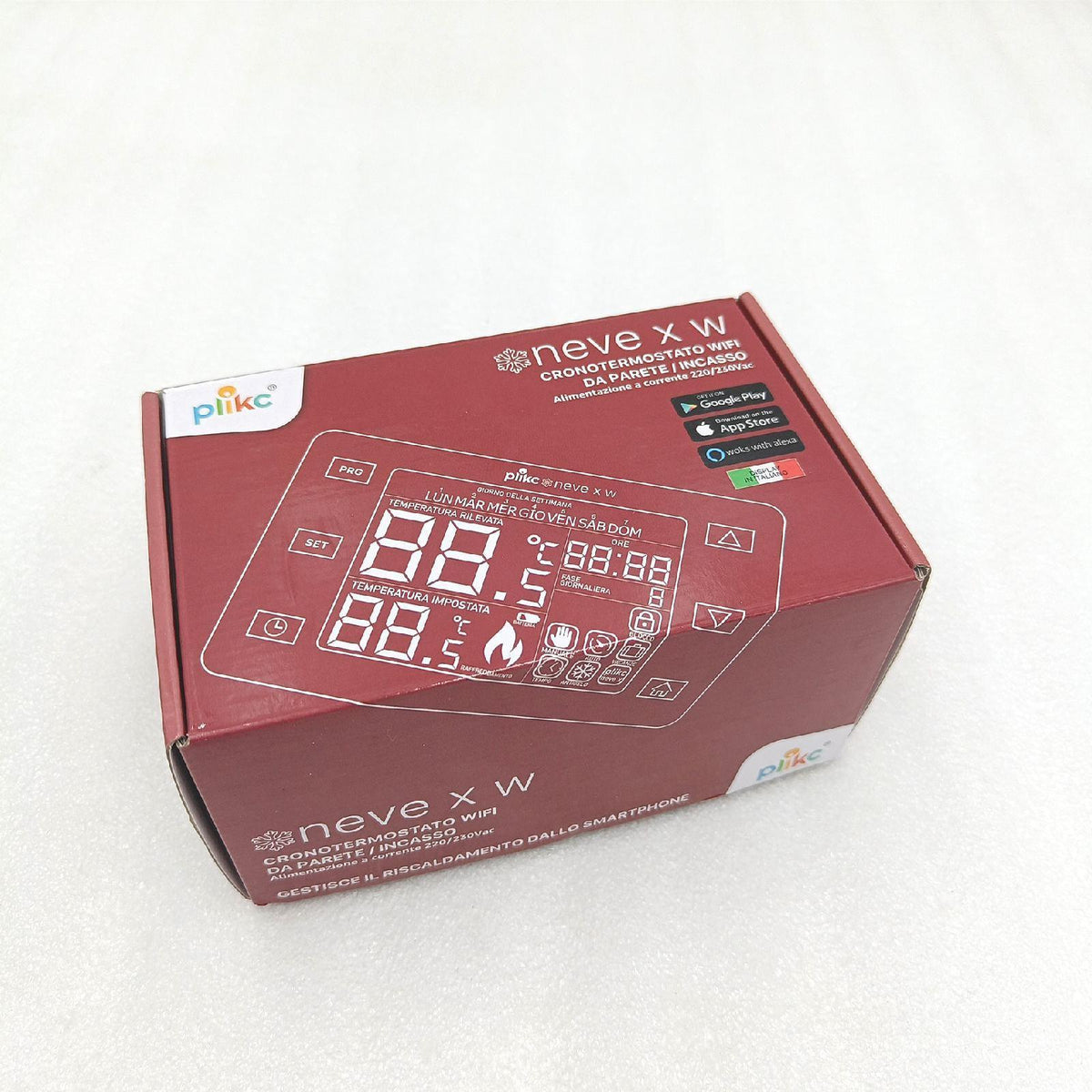Digitales WLAN-Thermostat  Dual-Band kompatibel mit Alexa Neve X W - WiFi 230 VAC