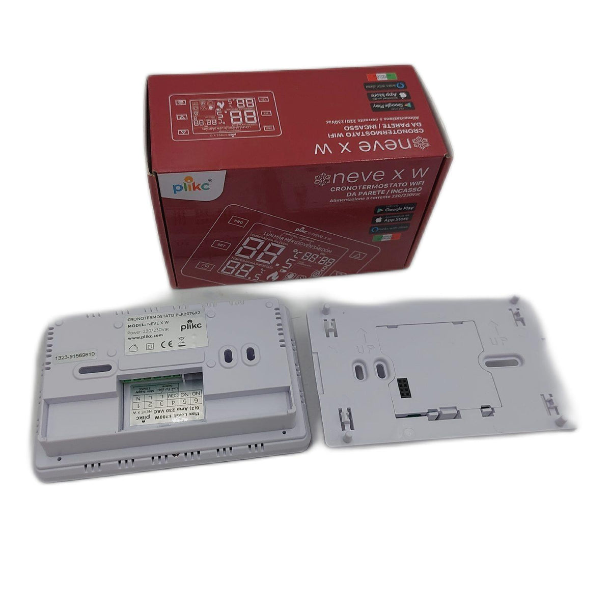 Digitales WLAN-Thermostat  Dual-Band kompatibel mit Alexa Neve X W - WiFi 230 VAC