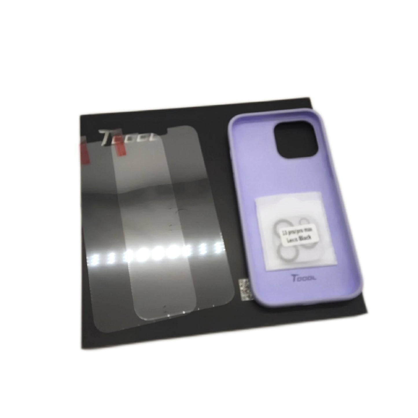 TOCOL 5 in 1 Abdeckung iPhone 13 Pro Max 2 Film gehärtetes Glas Hülle Case Schutzklar