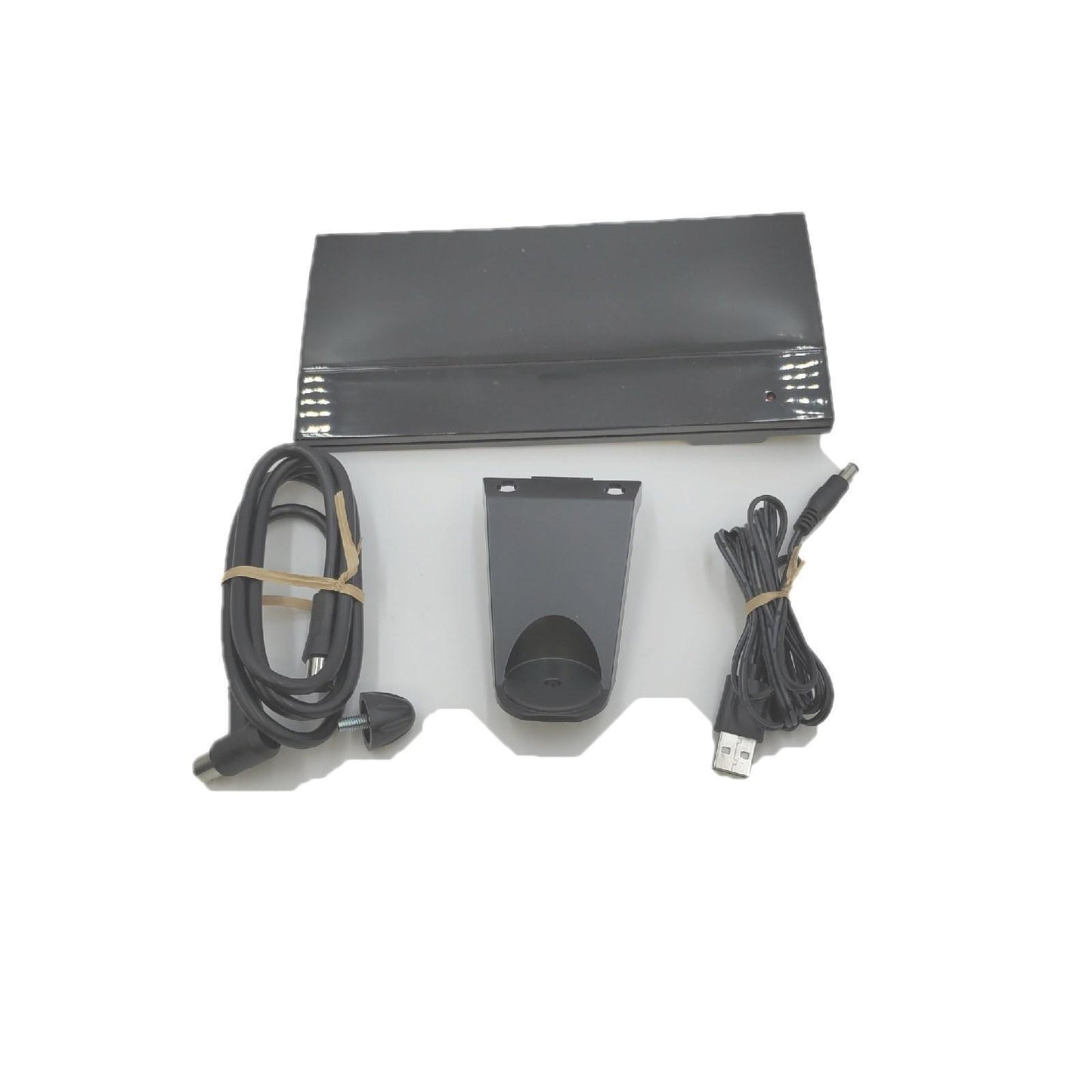 Meliconi AD Professional R1 TV-Antenne für den Innenbereich, mit 4G und 5G Filtern, für DVB-T2 HEVC Signale, Stromversorgung über USB, schwenkbar, schwarz, mittel