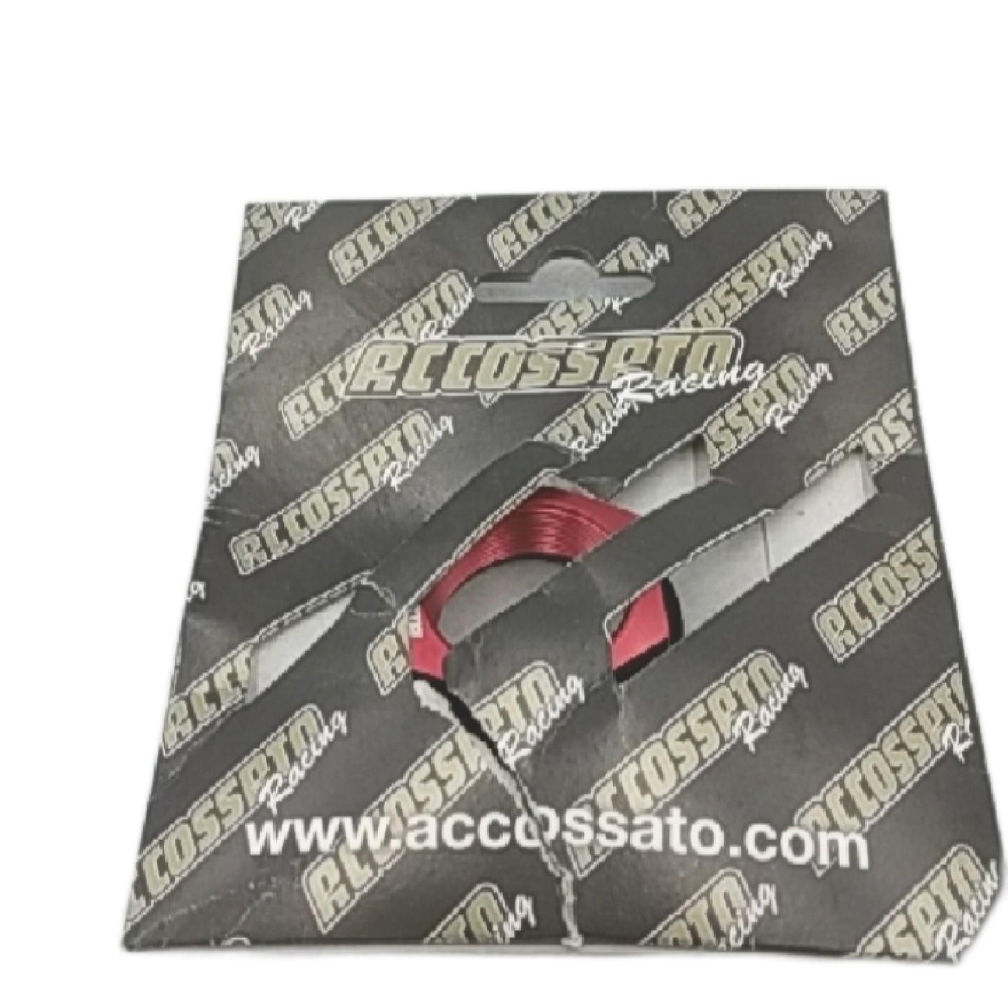 Accossato Lenkrad offen rot mit Gewinde M28 x 1 für Yamaha Yzf-R6 2006-2017 (CC 600)