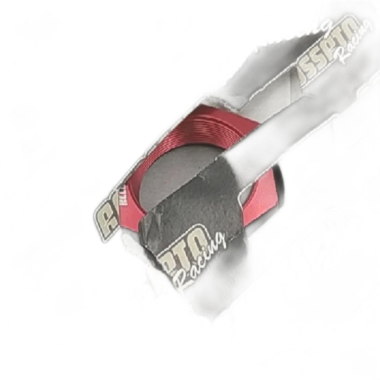 Accossato Lenkrad offen rot mit Gewinde M28 x 1 für Yamaha Yzf-R6 2006-2017 (CC 600)
