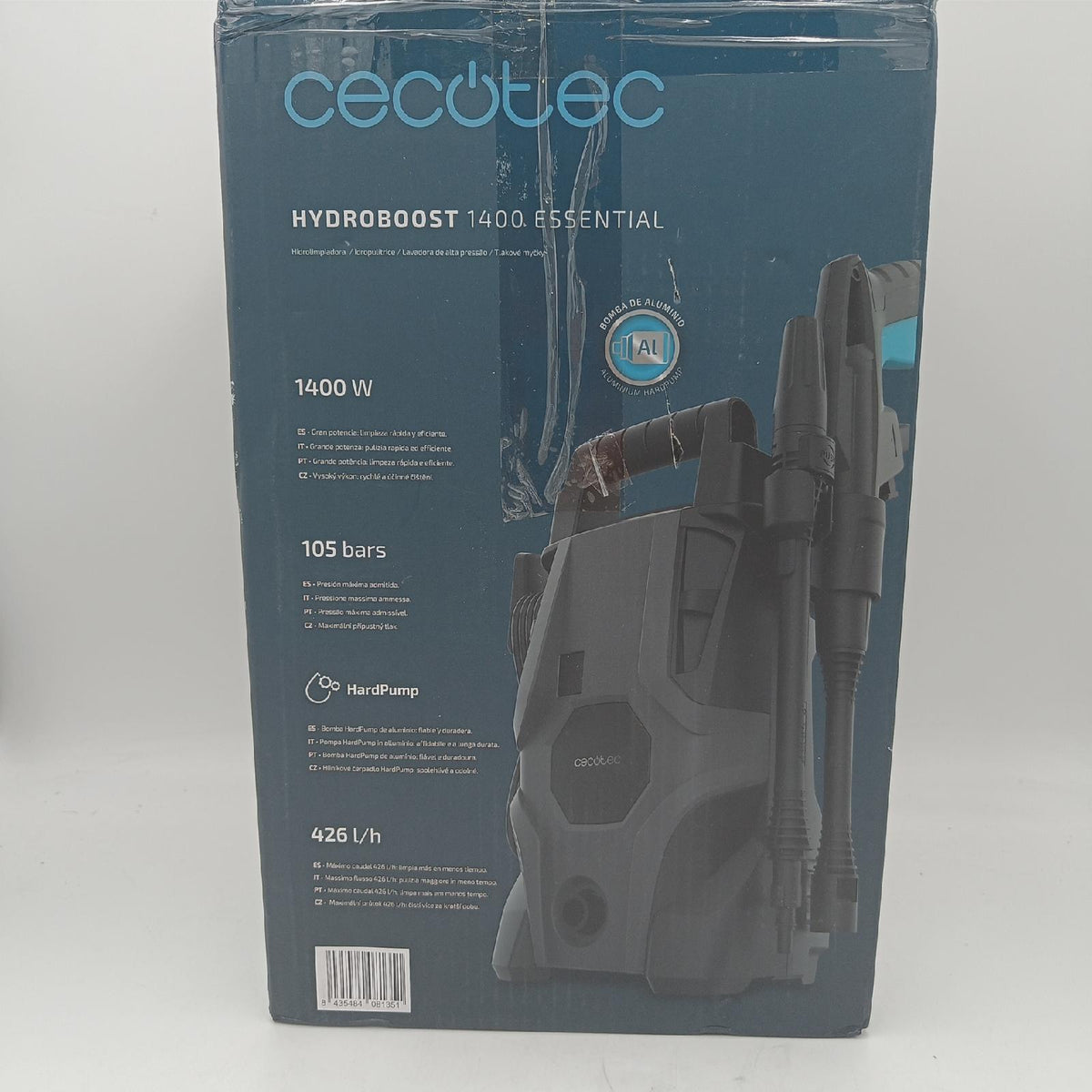 Cecotec HydroBoost 1400 Essential Hochdruckreiniger 1400 W für Zuhause 426 L h