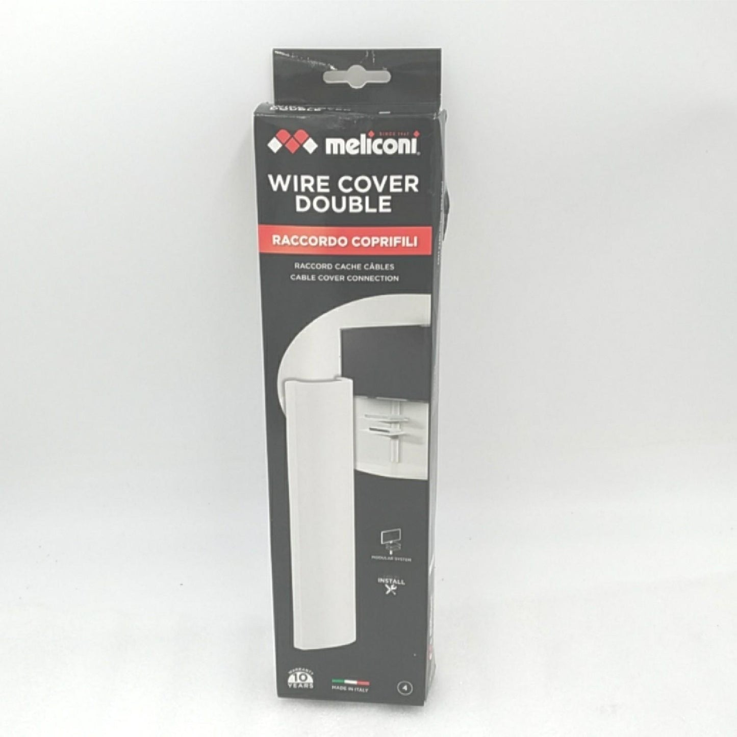 MELICONI 480520 SlimStyle Double Wire Cover – Weiß