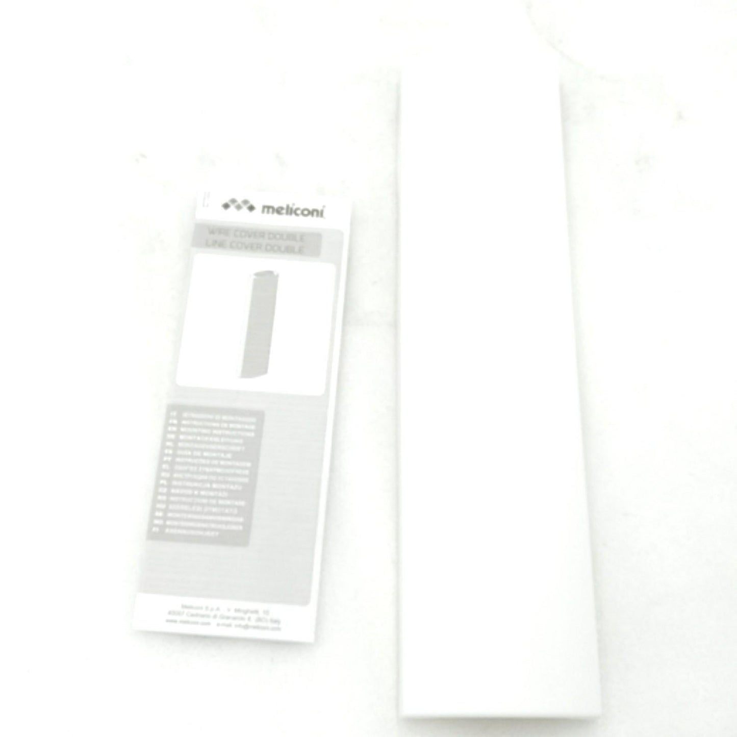 MELICONI 480520 SlimStyle Double Wire Cover – Weiß