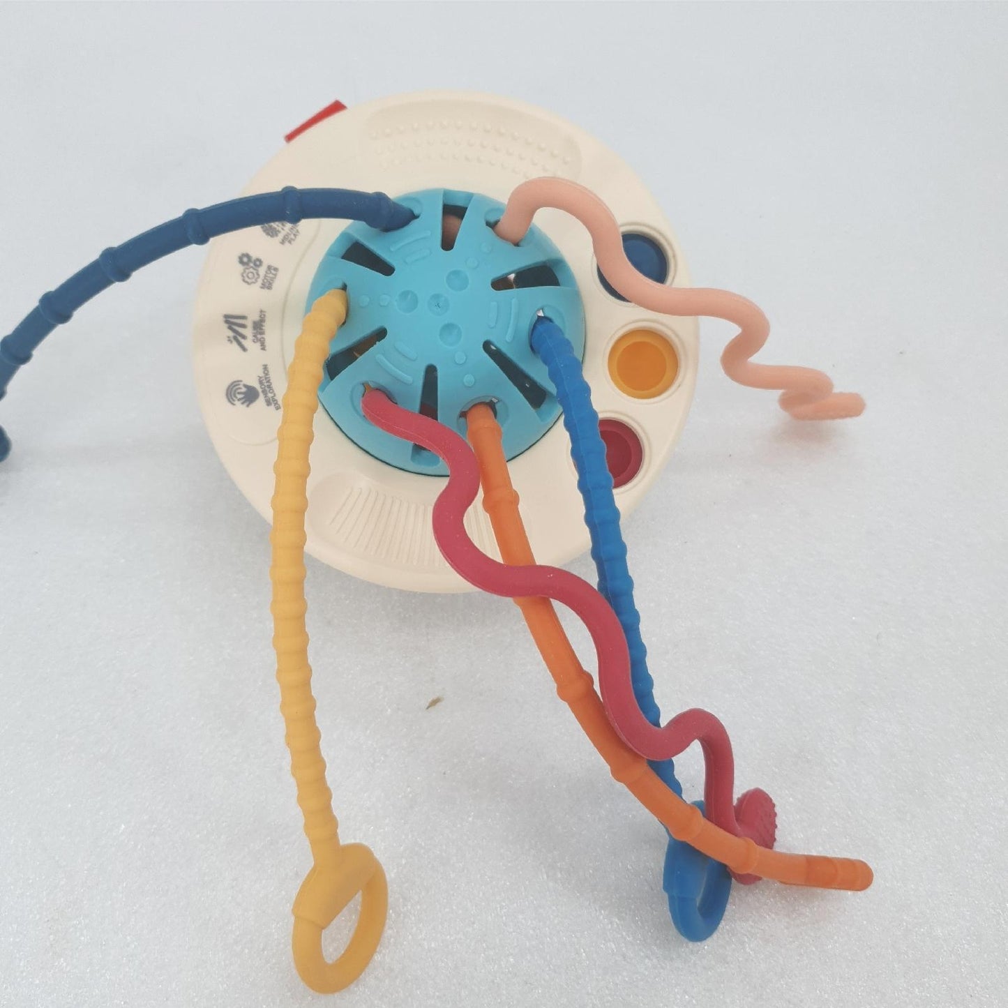 Oderra Babyspielzeug Kinderentwicklungsspielzeug Montessori Zugseil sensorisches Lernen Spielen für Babys 6 12 Monate