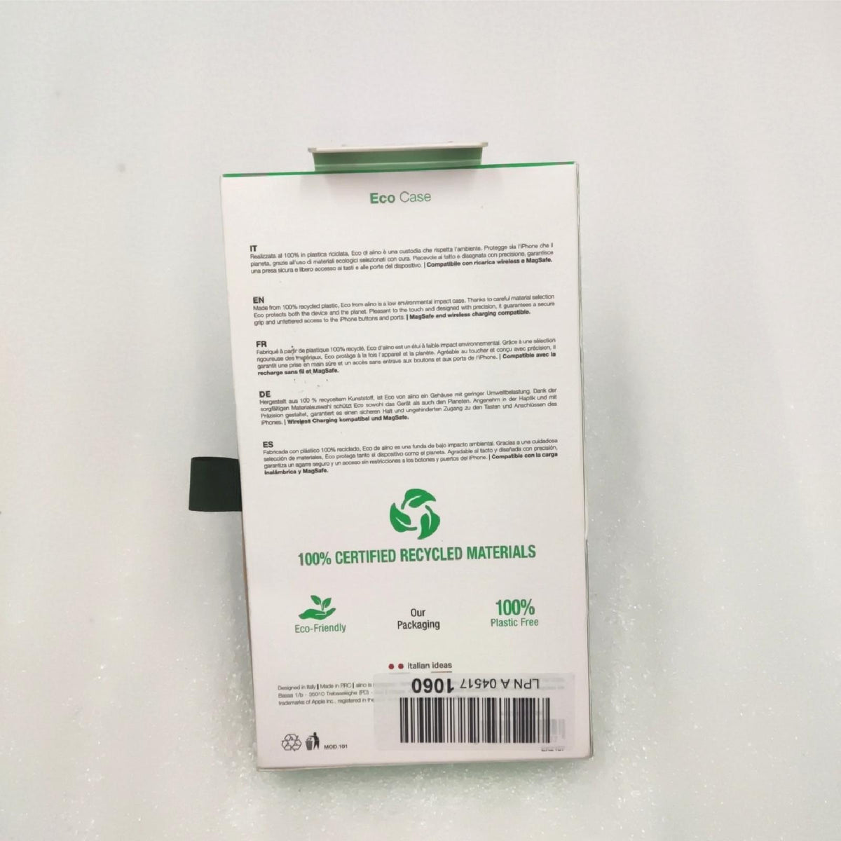 aiino Eco Hülle für iPhone 13 Pro  Hülle für iPhone 13 Pro aus 100% recyceltem Kunststoff  Umweltfreundlich  Kratzfest  Schlankes Profil  Schützt Ihr Gerät und den Planeten  Schwarz