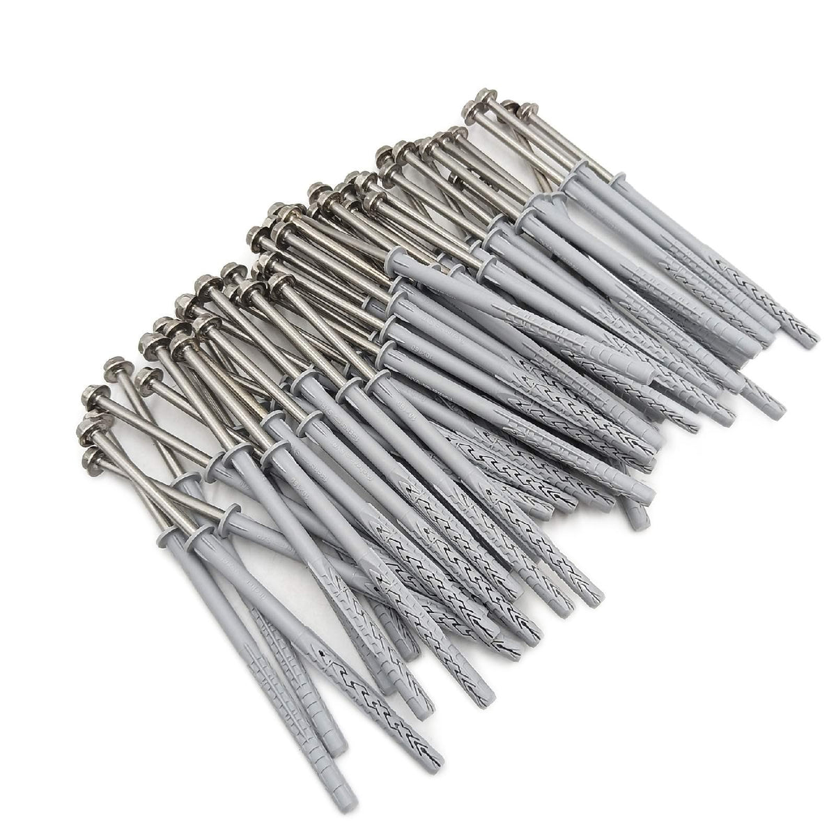 fischer Langschaftdübel SXRL 10 x 160 FUS R, Dübel mit Sechskantschraube & angeformter U-Scheibe aus nicht rostendem Stahl, Nylondübel für die Befestigung von Metallkonstruktionen, 50 Stück