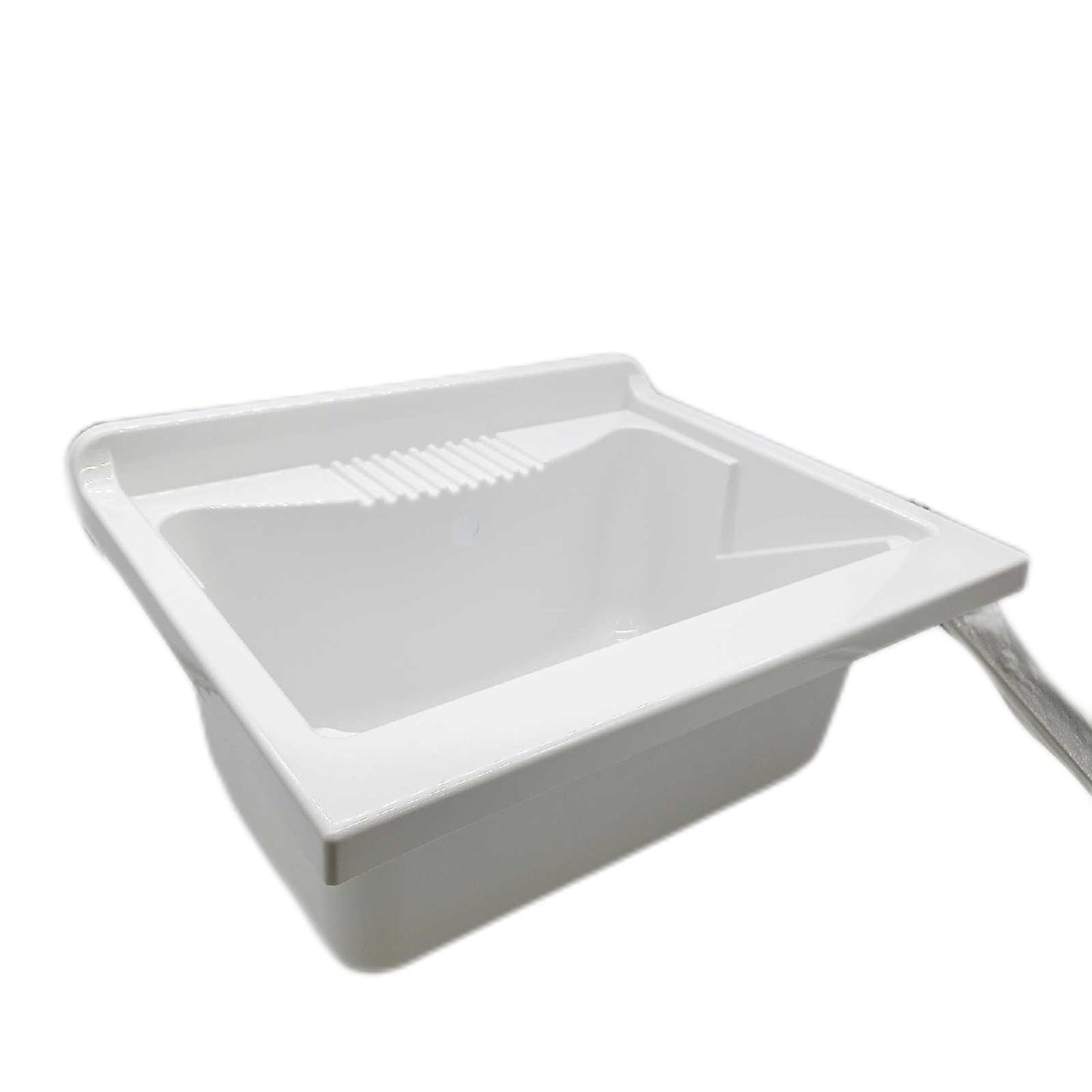 Negrari 9002KF garden Waschbecken, Badewanne und Achse weiß/Schrank und Türen Esche, L60P50H85 CM