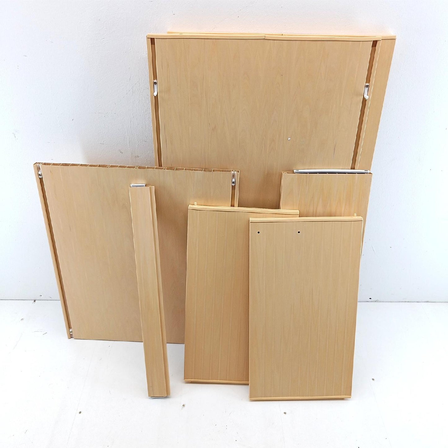 Negrari 9002KF garden Waschbecken, Badewanne und Achse weiß/Schrank und Türen Esche, L60P50H85 CM