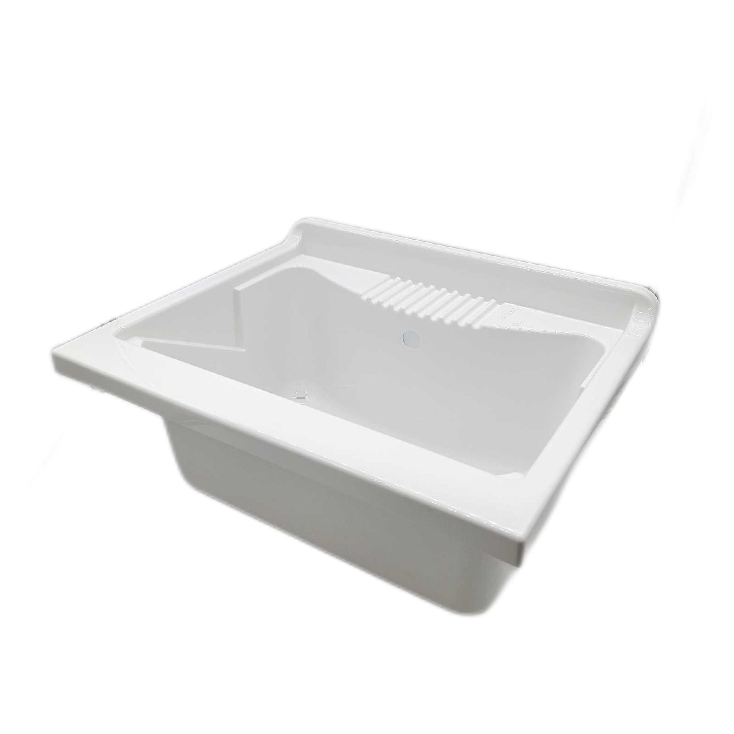 Negrari 9002KF garden Waschbecken, Badewanne und Achse weiß/Schrank und Türen Esche, L60P50H85 CM