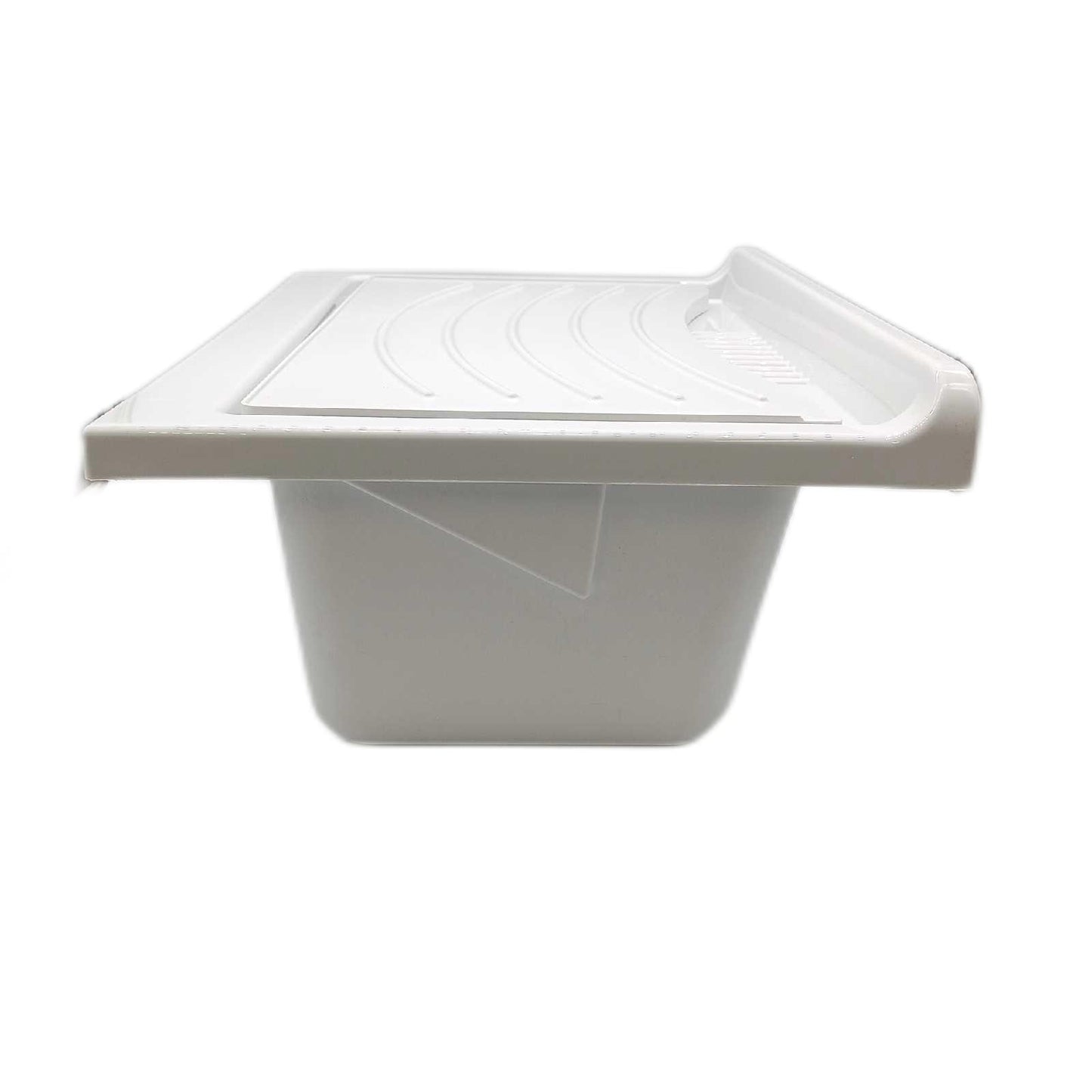 Negrari 9002KF garden Waschbecken, Badewanne und Achse weiß/Schrank und Türen Esche, L60P50H85 CM