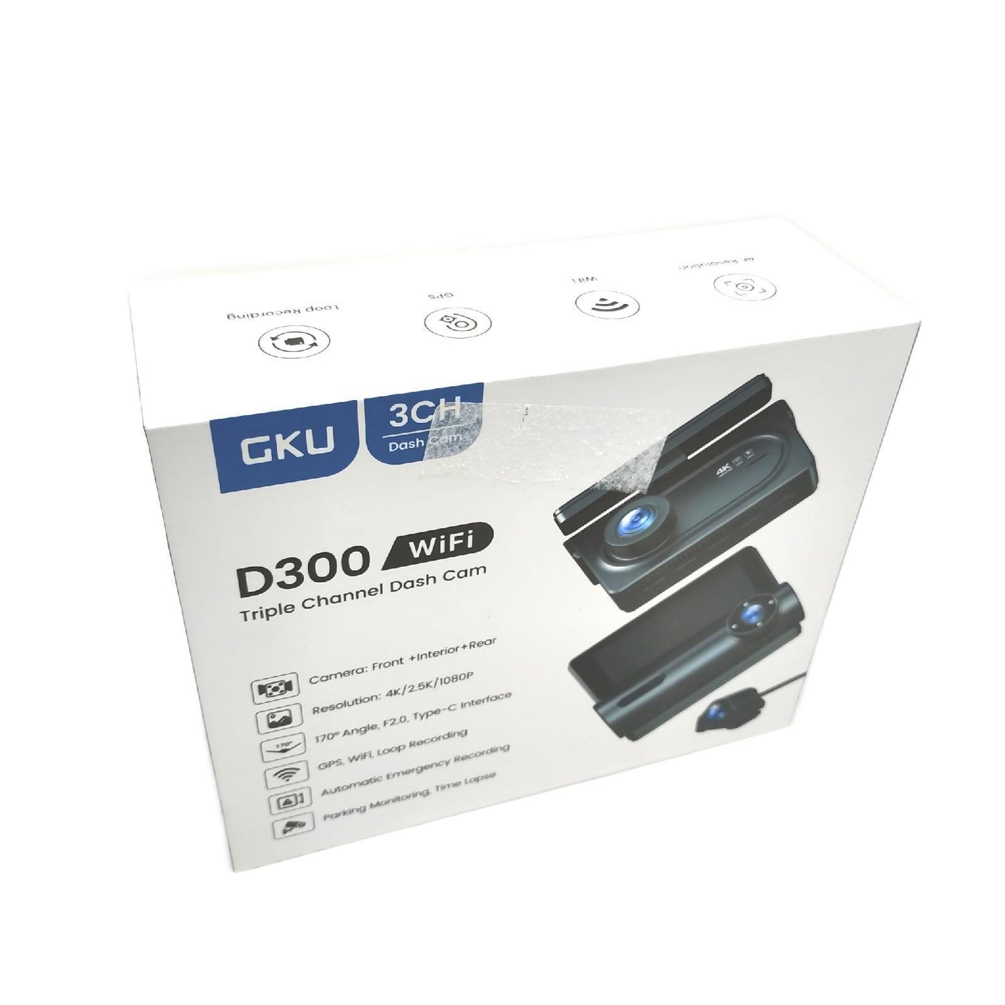 GKU Dashcam Display hat Gebrauchsspuren Schleier auf Display Verkehrsaufzeichner Tapferkeit