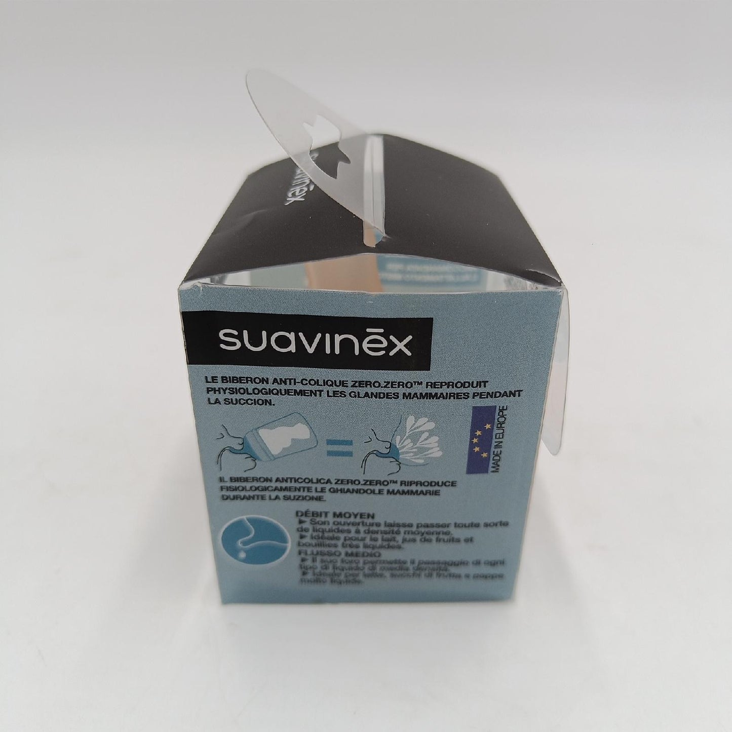 Suavinex 2 Stück Sauger für Anti-Colic Zero Durchflussmenge Medium/M