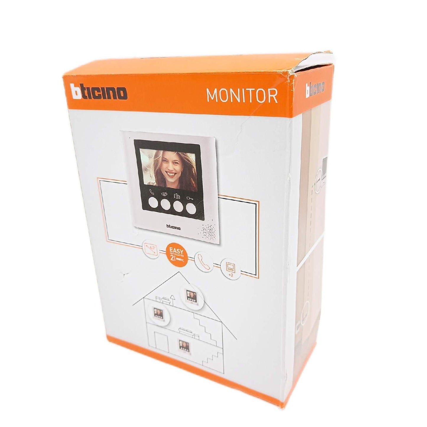 Bticino 332253 Ersatz-Display, 4,3 Zoll für Video-Sprechanlagen, 2 Kabel, Perlweiß