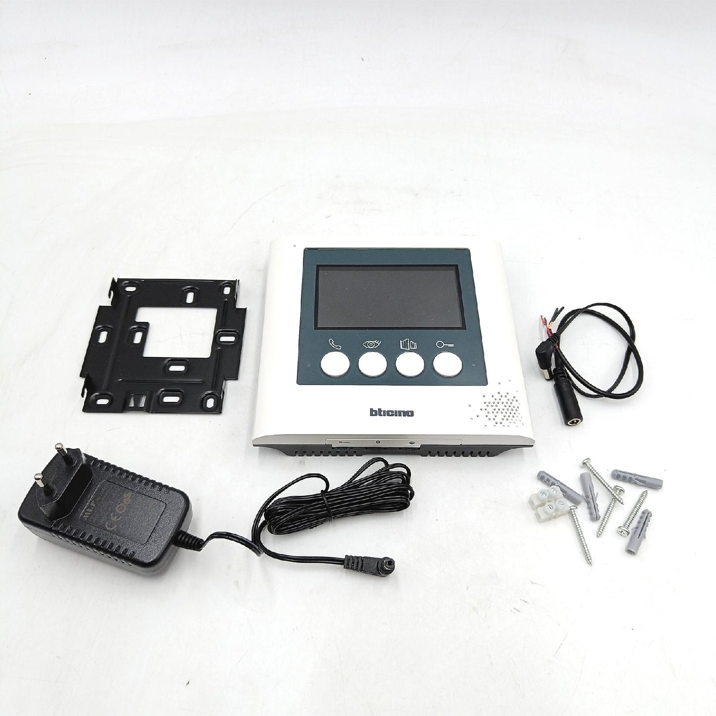 Bticino 332253 Ersatz-Display, 4,3 Zoll für Video-Sprechanlagen, 2 Kabel, Perlweiß