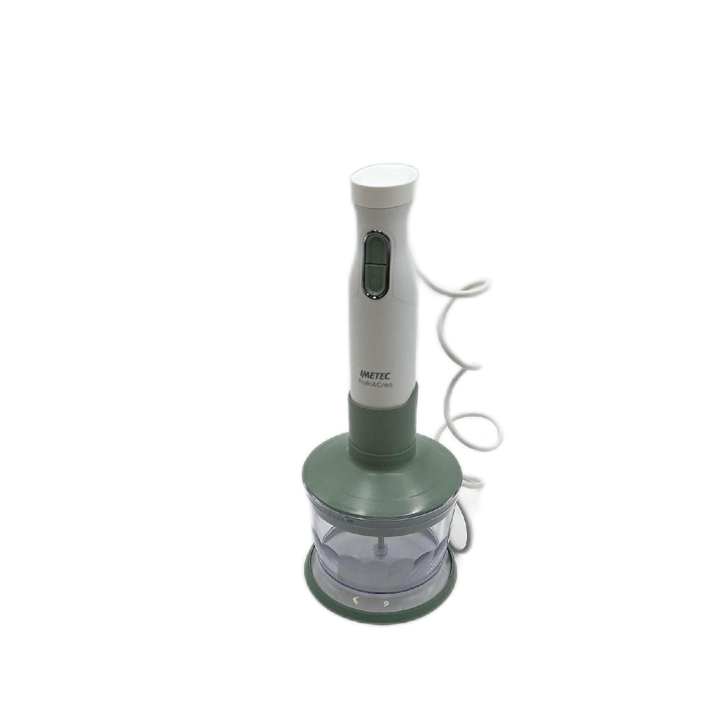 Imetec Frulla & Crea, C 3 Zubehörteile, Chopper, Schneebesen und BPA-freies Glas, extra großer Fuß, 2 Geschwindigkeiten, 1000 W, 15.000 U / min