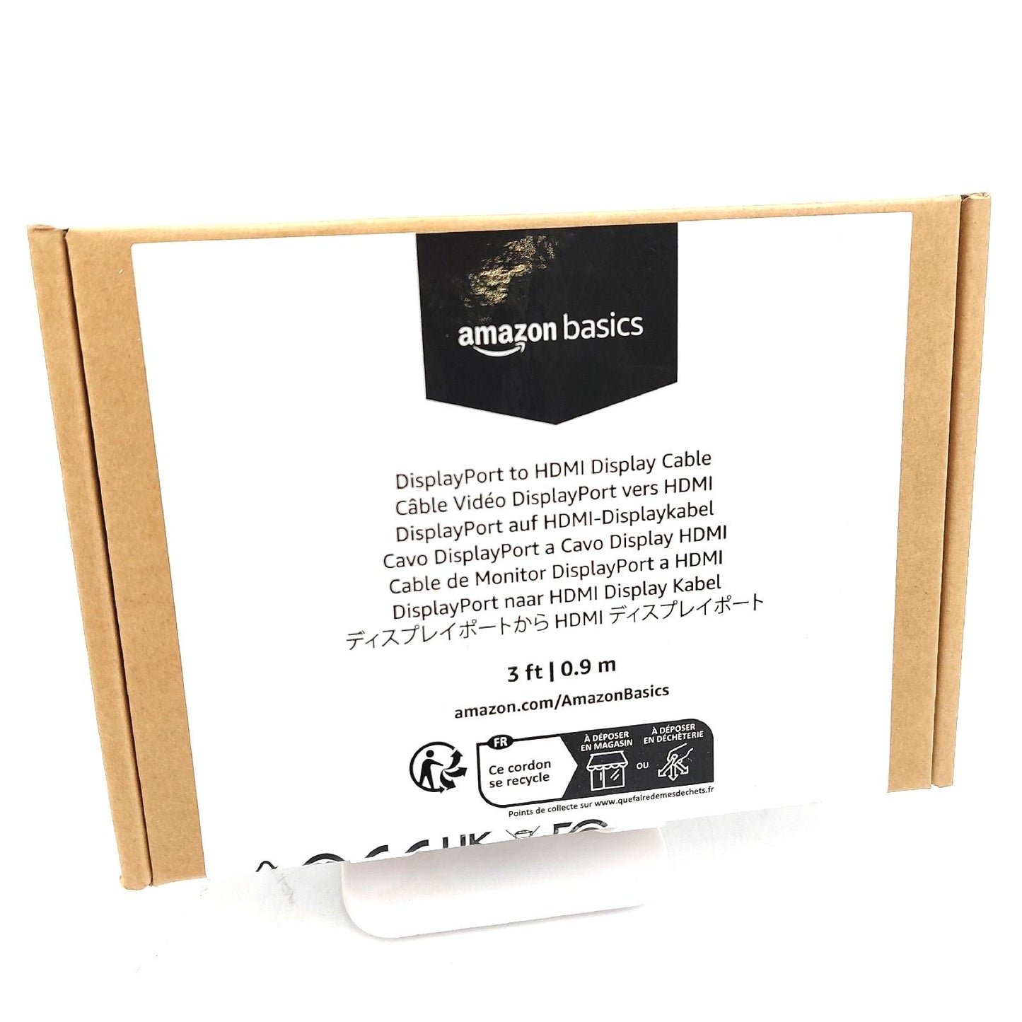 AmazonBasics DisplayPort auf HDMI DisplayKabel unidirektional 0.9 m Schwarz Adapter