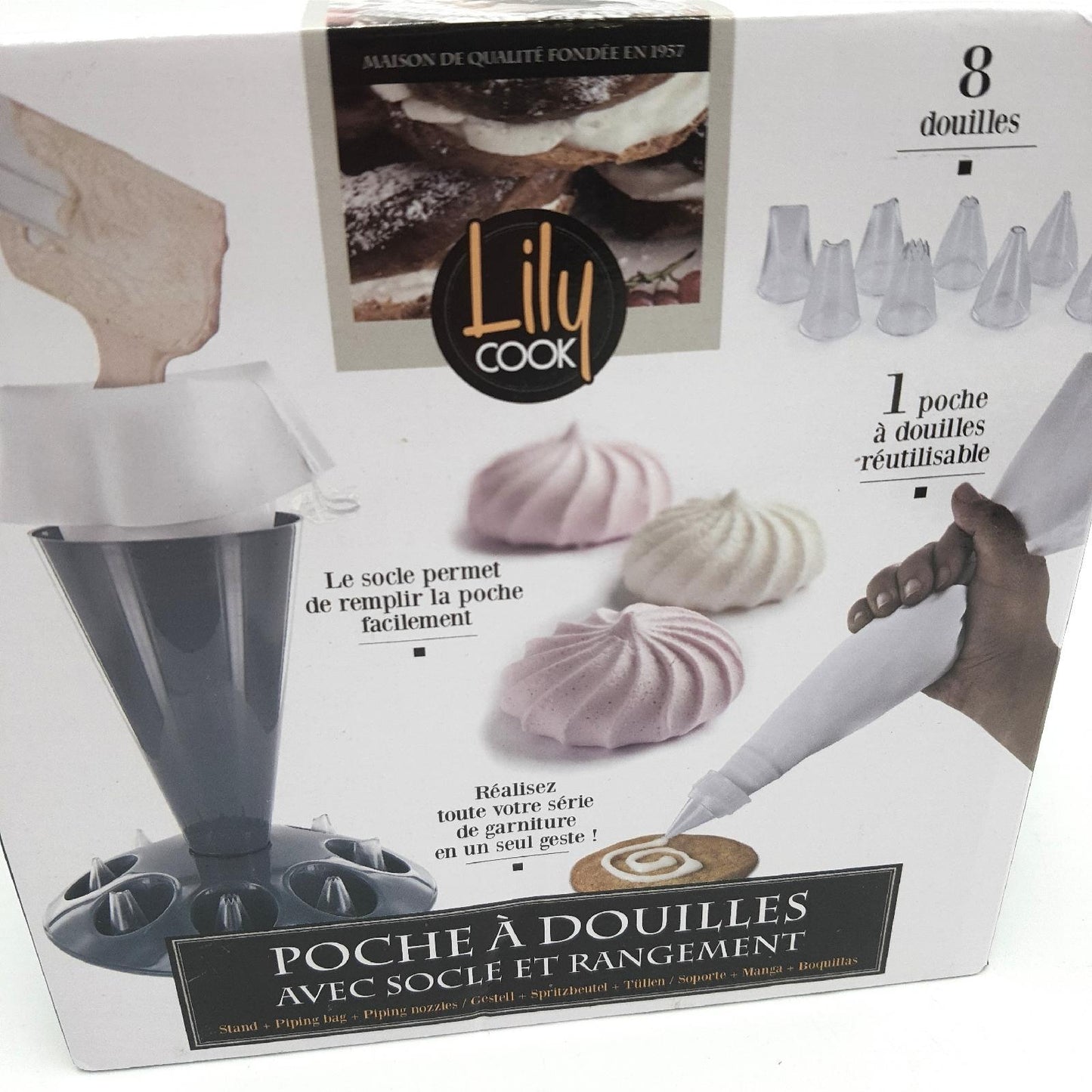 Lily cook Halter Küchenzubehör KP5287G WEB Grau Kunststoff Einheitsgröße praktisch