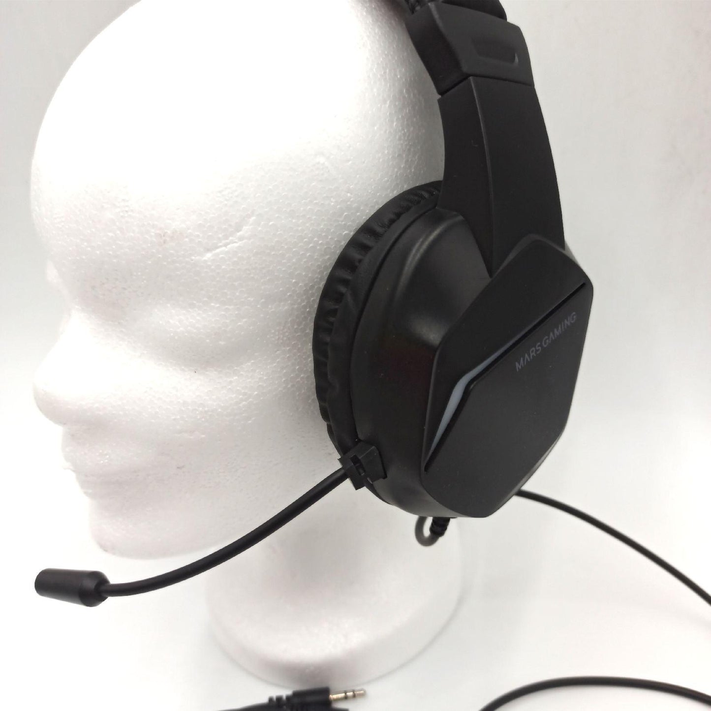 Mars Gaming Gaming MH122, FRGB Over Ear Kopfhörer mit Mikrofon, HiFi Sound, Geräuschunterdrückung, Ultraleichtgewicht, PS4 PS5 Xbox Switch Switch 2 Tablet Windows Mac, Schwarz, Large